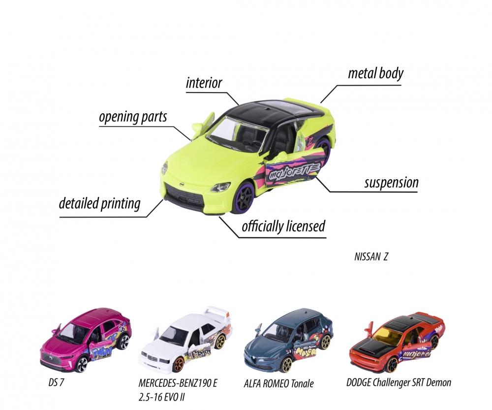 Majorette Limited Edition 11. 5 Pieces Giftpack 212054039 Leichtmetallfelge, Auto, Maschine, Sprach, Rad
