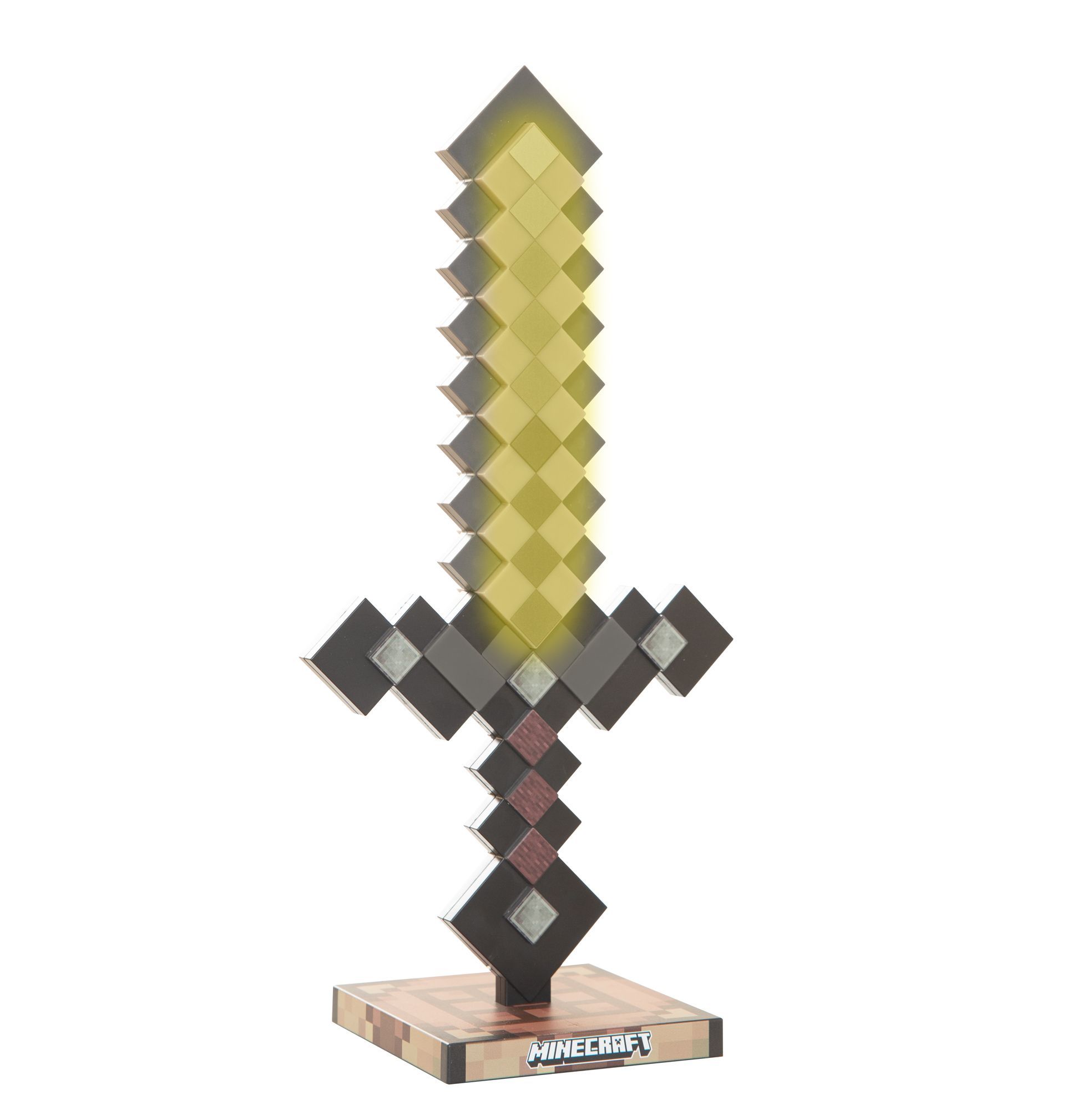 Roba 354133MC LED-Schwert 'Minecraft' Netherite - Tischlampe mit 9 Farben & Akku - Produktbild 9