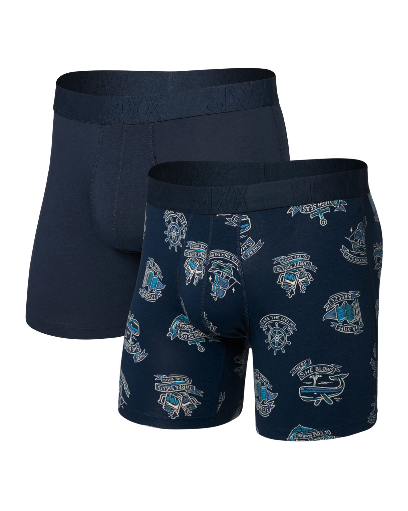 SAXX 2er-Pack Boxershorts DropTemp Cooling Cotton - Navy / Dunkelblau - Bild 4 SAXX 2er-Pack Boxershorts DropTemp Cooling Cotton - Navy / Dunkelblau - Bild 4