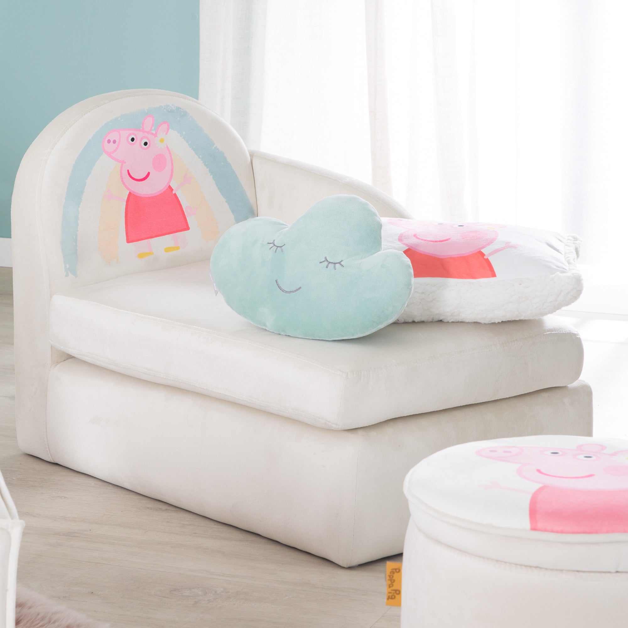 Roba 450112PP1 Kinderloungesofa Peppa Pig beige – Spielmöbel - Bild 6 Roba 450112PP1 Kinderloungesofa Peppa Pig beige – Spielmöbel - Produktbild 6