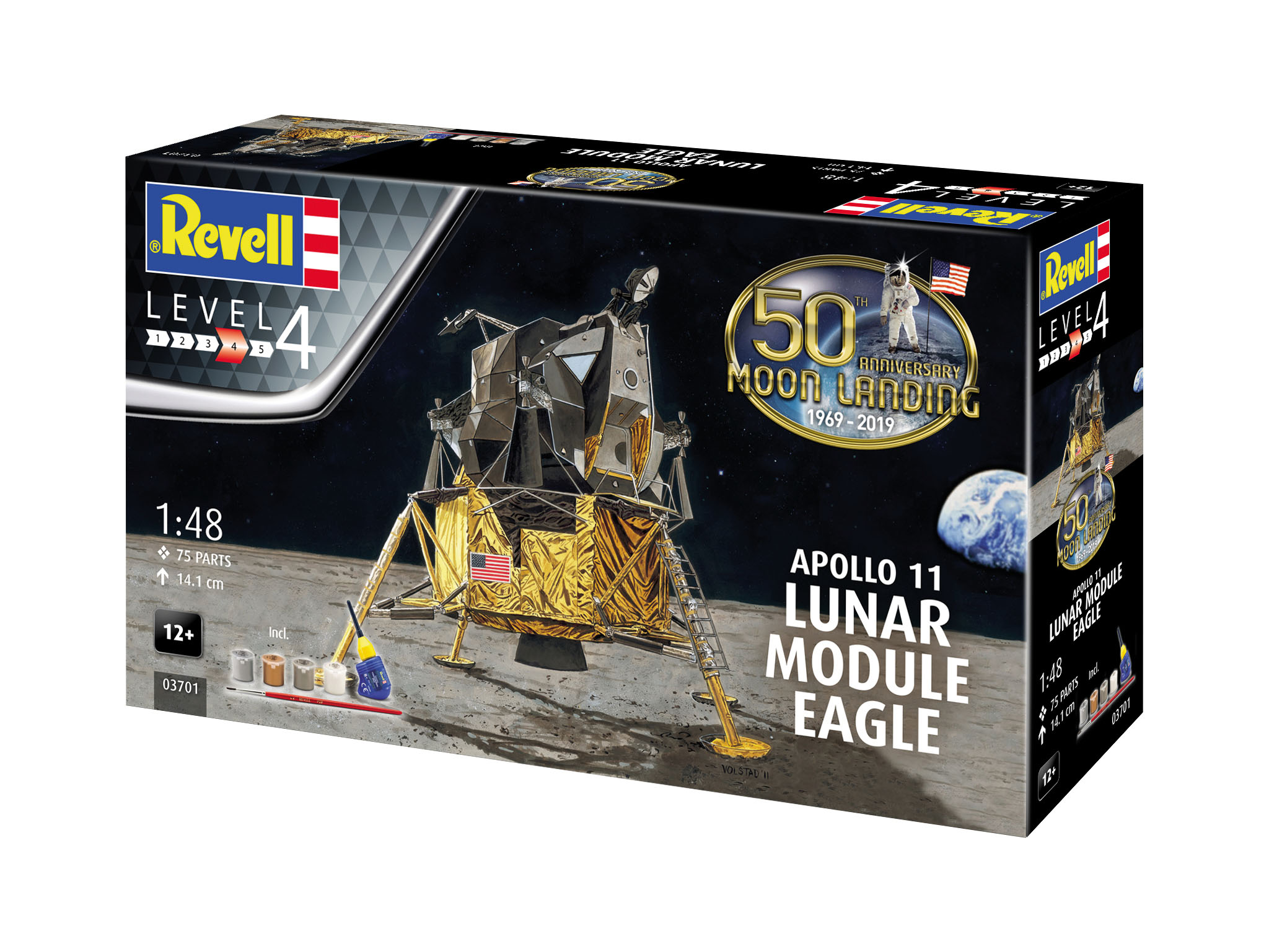 Revell 03701 Apollo 11 Lunar Module Eagle Modellbausatz Elektrisches Gerät, Schalter