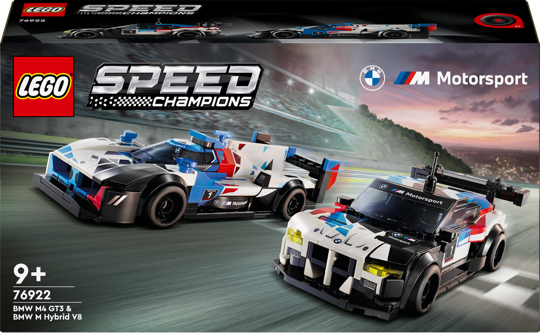 LEGO® Speed Champions BMW M4 GT3 & BMW M Hybrid V8 76922 Auto, Formel Eins, Fahrzeug, Rad, Sportwagen