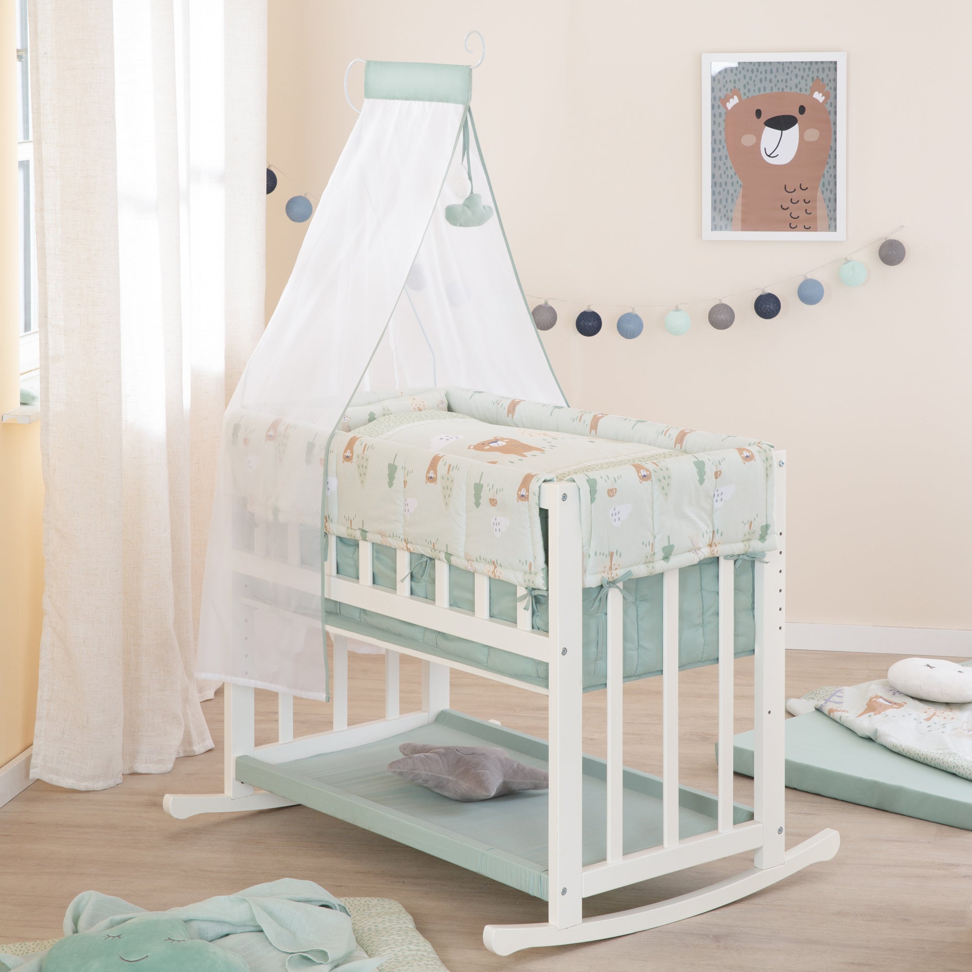 Roba 289149WES283 Stubenbett 4in1 Woodland Buddies weiß – Stubenbetten - Bild 12 Roba 289149WES283 Stubenbett 4in1 Woodland Buddies weiß – Stubenbetten - Produktbild 12