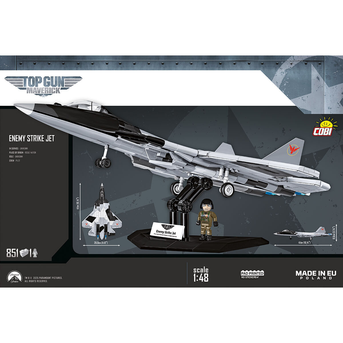 COBI 5921 - TOP GUN Maverick - ENEMY STRIKE JET - Bild 4 COBI 5921 - TOP GUN Maverick - ENEMY STRIKE JET - Bild 4