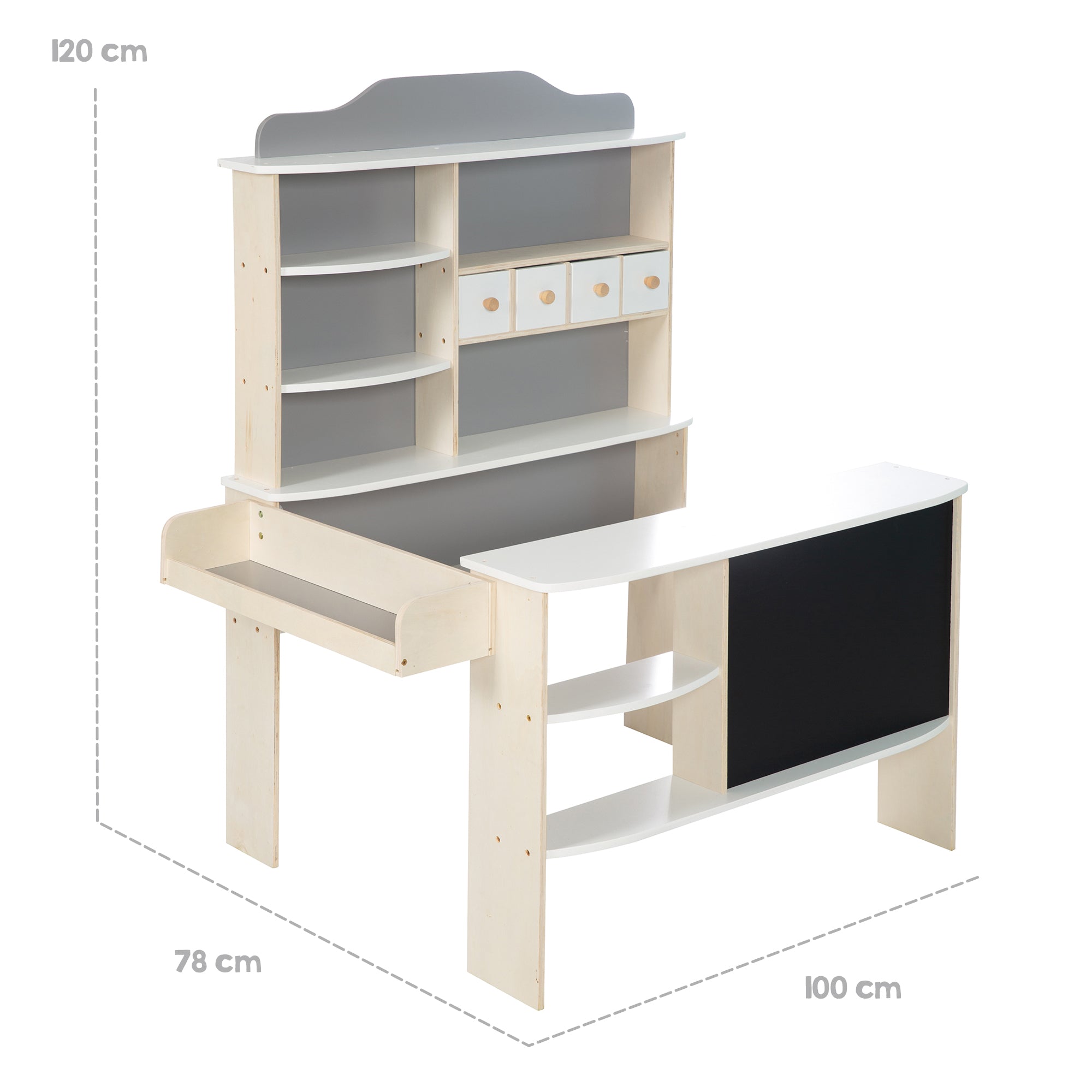Roba 9892GA Verkaufsstand grau – Rollenspiel - Bild 3 Roba 9892GA Verkaufsstand grau – Rollenspiel - Produktbild 3