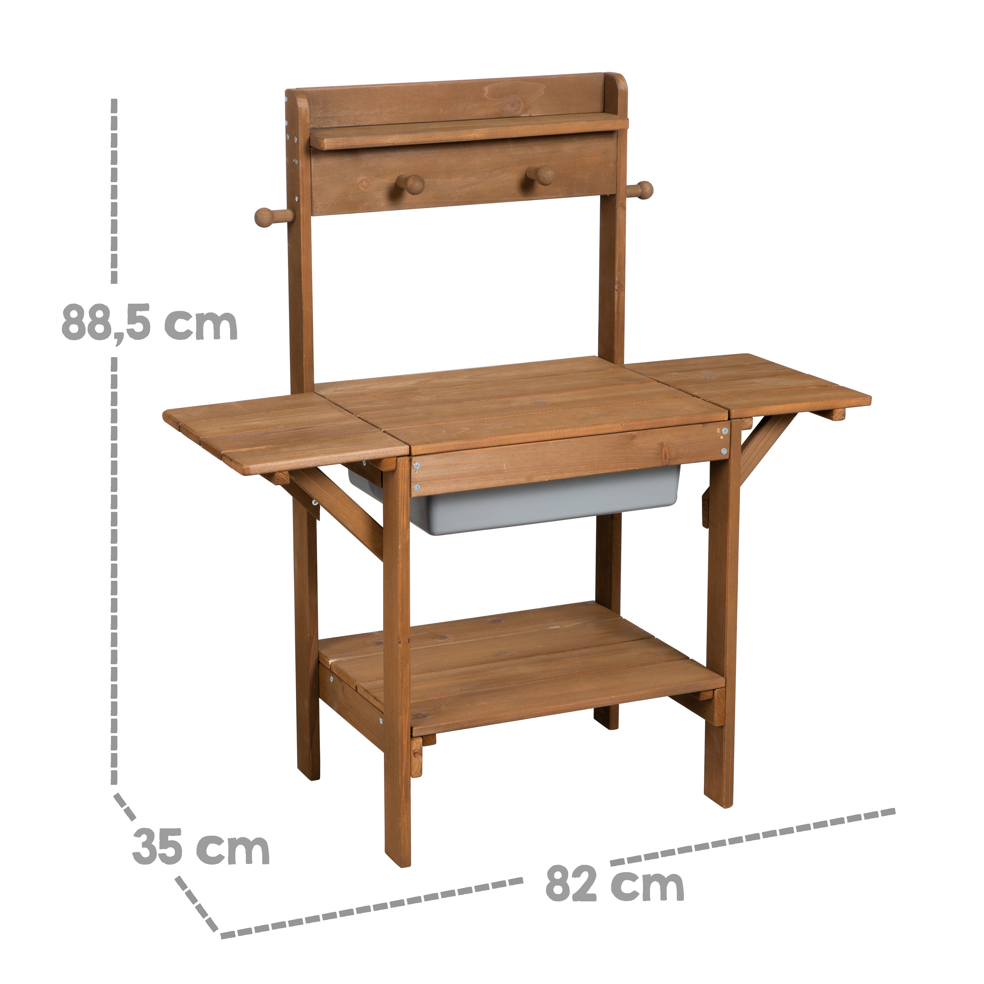 Roba 456019TE Matschküche 'Midi' teakholz farben – Outdoor + - Bild 3 Roba 456019TE Matschküche 'Midi' teakholz farben – Outdoor + - Produktbild 3