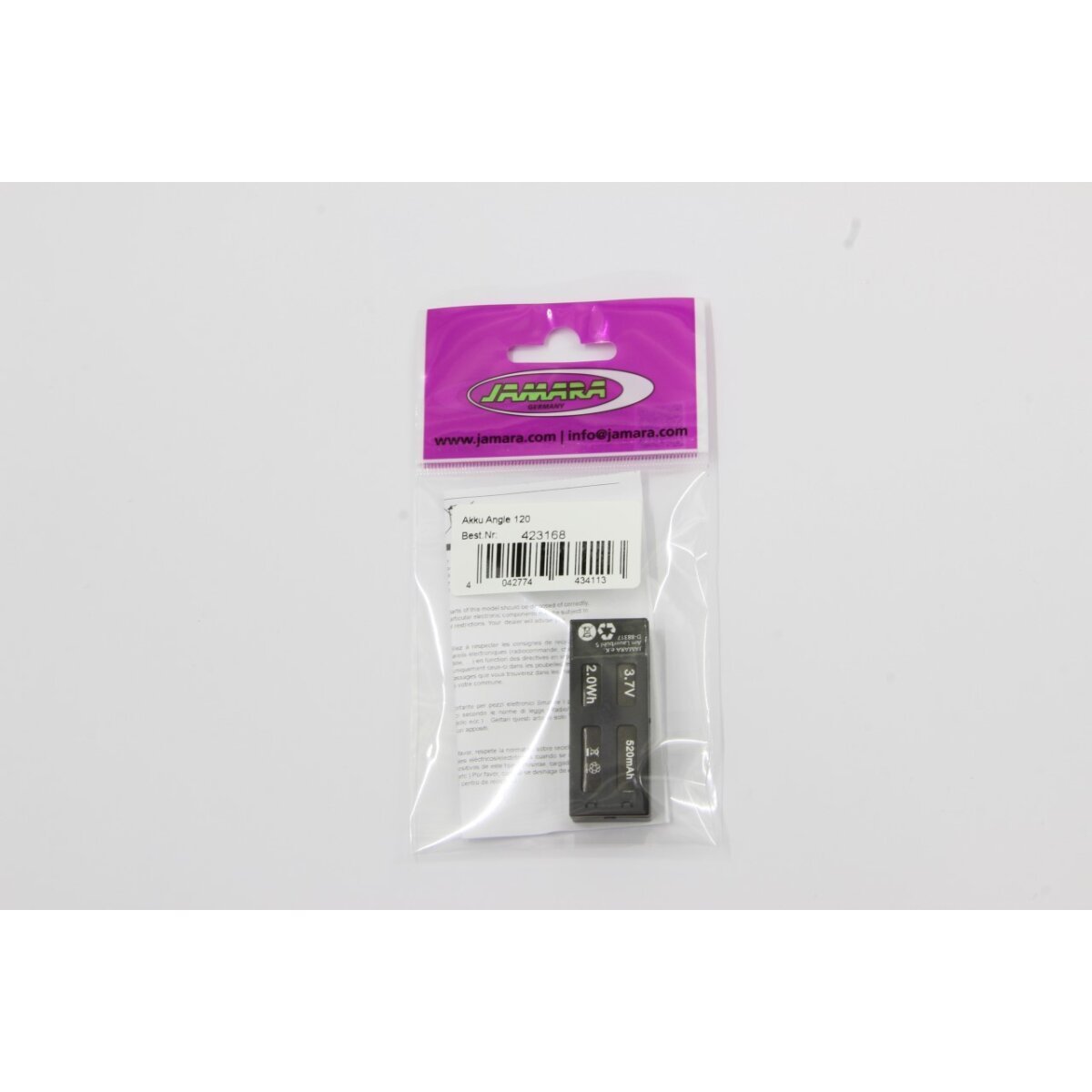 JAMARA Akku Angle 120 Lipo 3,7V 520mAh 1,92Wh