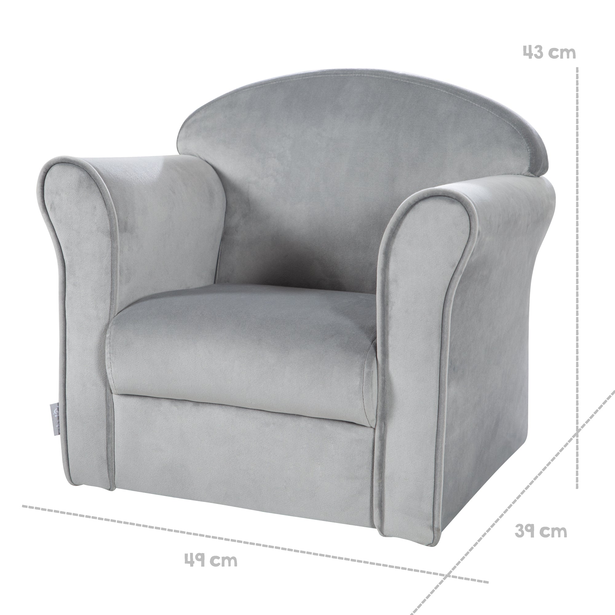 Roba 450121GA Kindersessel grau – Spielmöbel - Bild 5 Roba 450121GA Kindersessel grau – Spielmöbel - Produktbild 5