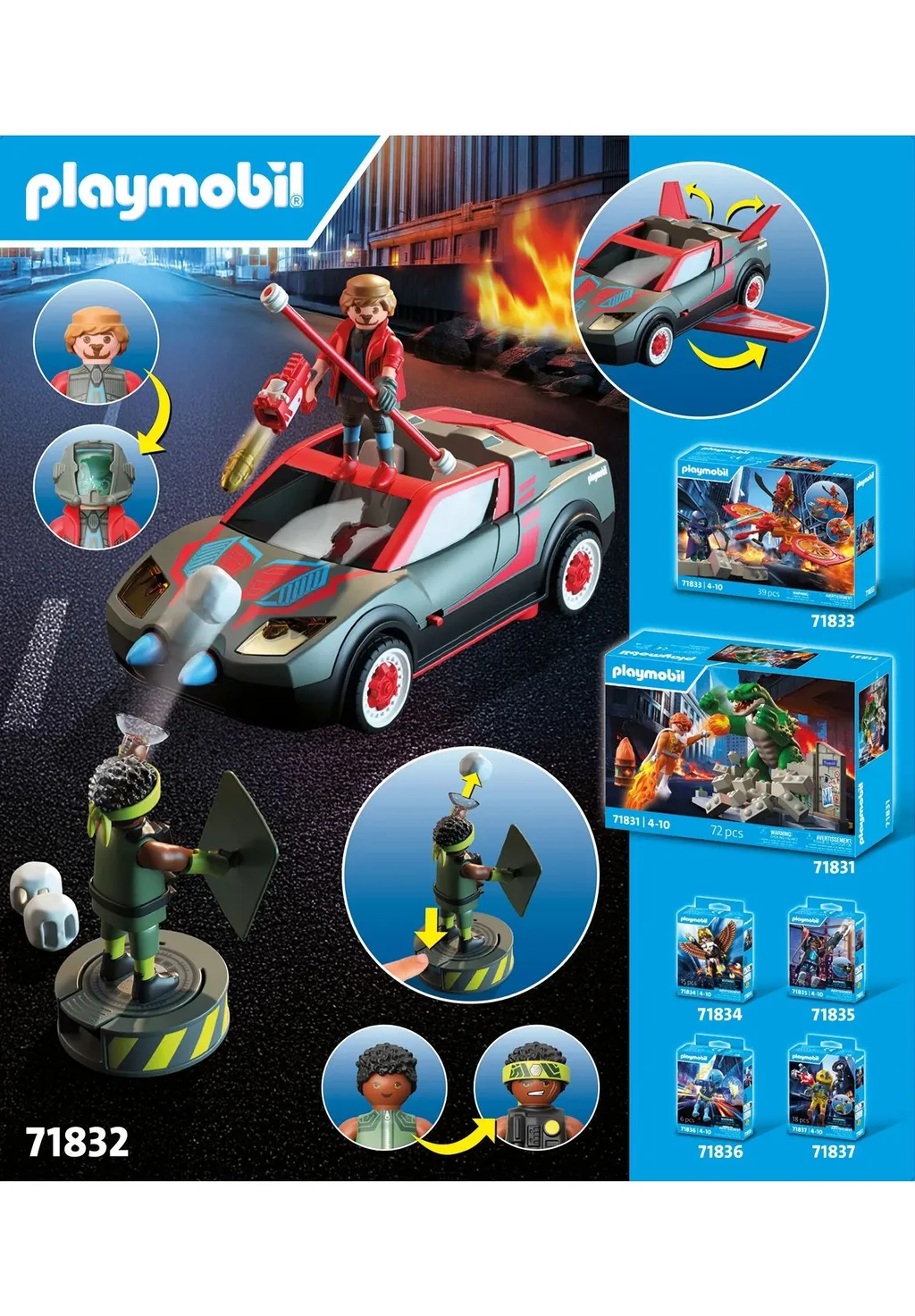 PLAYMOBIL 71832 Helden-Multifunktionsfahrzeug PLAYMOBIL 71832 Helden-Multifunktionsfahrzeug