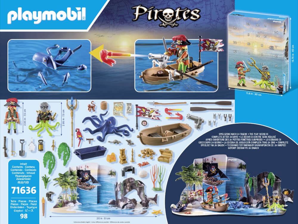 PLAYMOBIL 71636 Adventskalender: Piraten PLAYMOBIL 71636 Adventskalender: Piraten