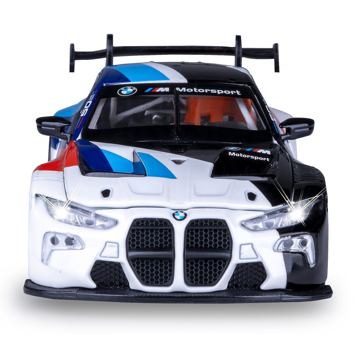 JAMARA BMW M4 GT3 Diecast 1:32 weiß inkl. Knopfzellen ab 3 Jahren