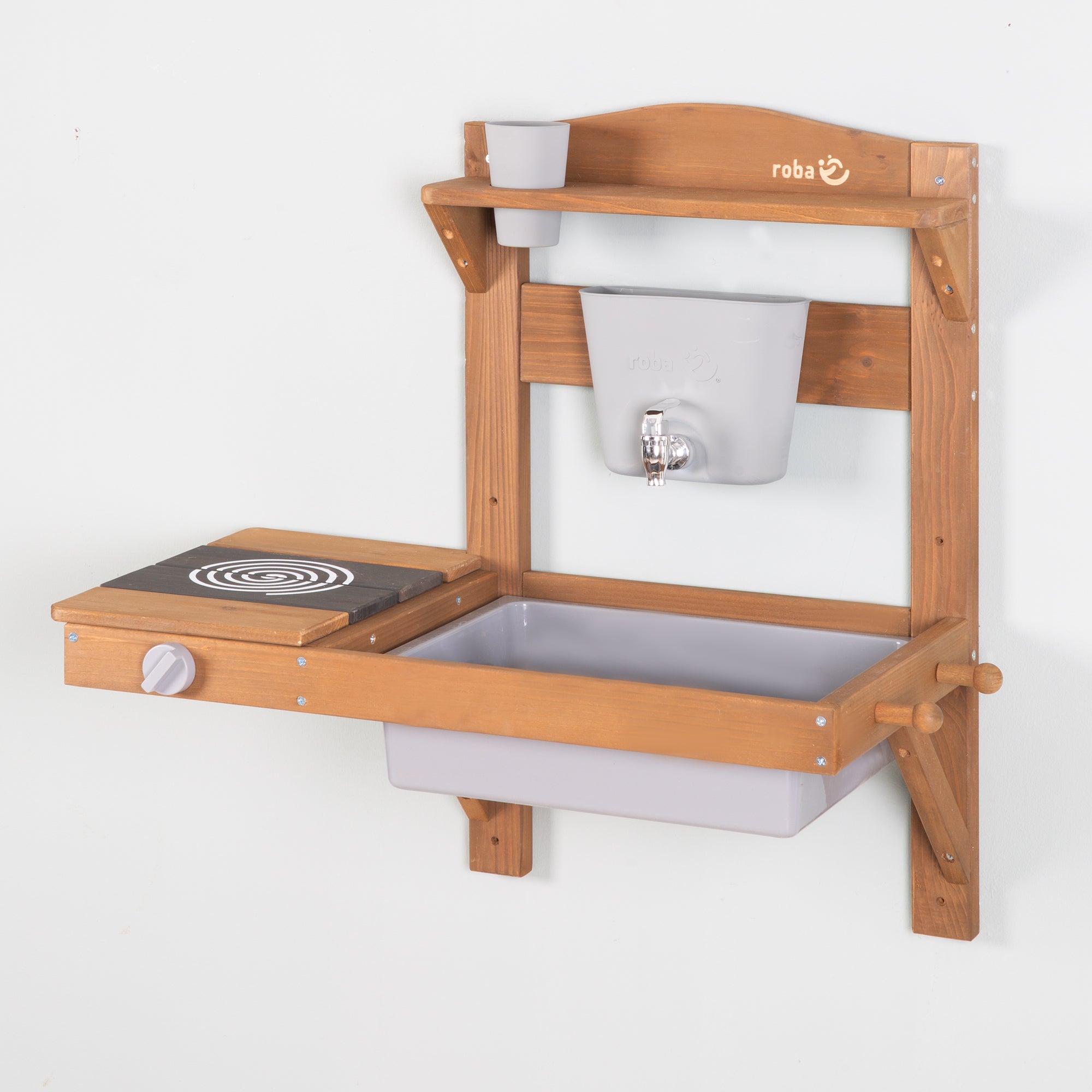 Roba 457001TEZU Spiel- Matschküche zum Hängen teakholz farben – Outdoor FSC - Bild 2 Roba 457001TEZU Spiel- Matschküche zum Hängen teakholz farben – Outdoor FSC - Produktbild 2