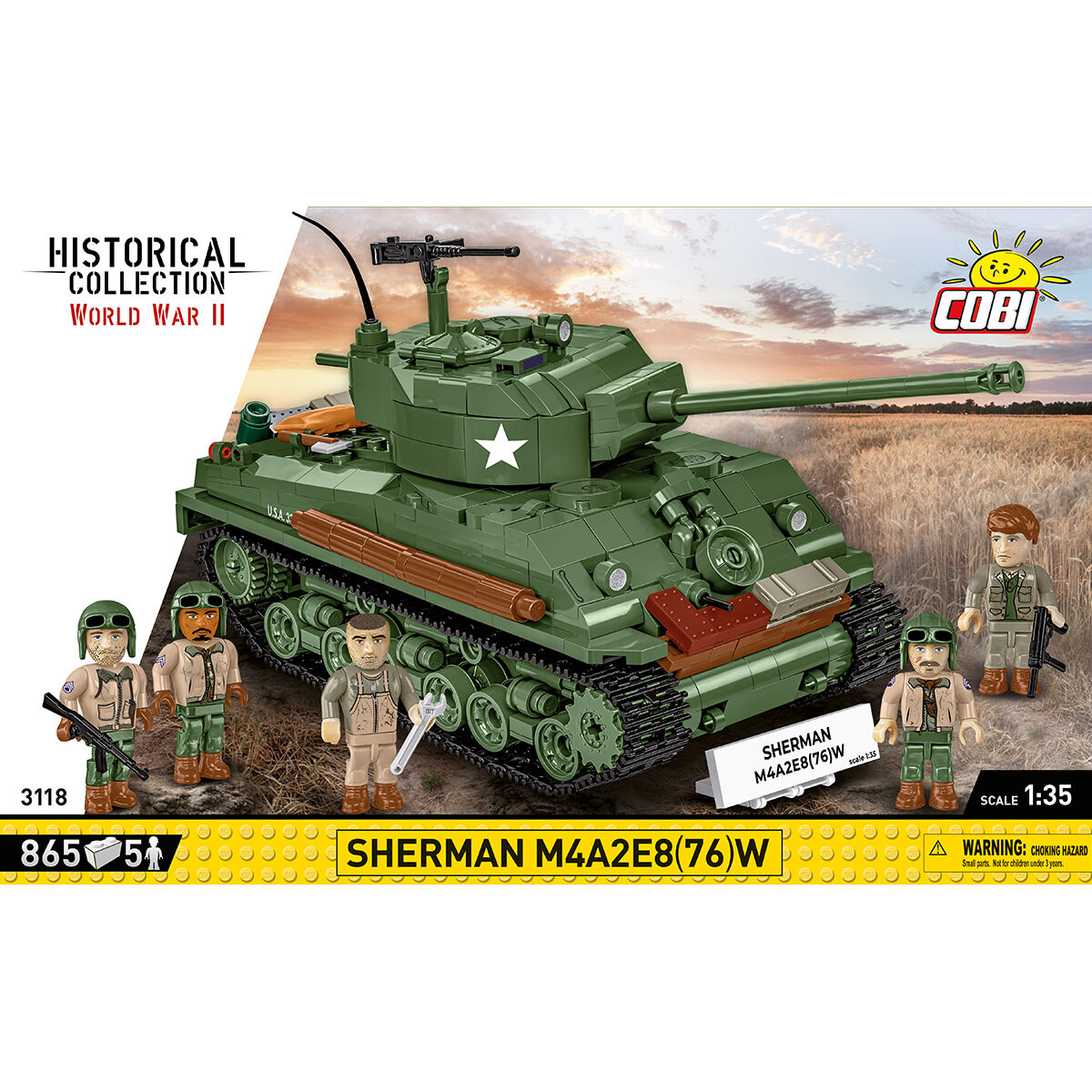 COBI 3118 - Sherman M4A2E8 (76) W - Bild 3 COBI 3118 - Sherman M4A2E8 (76) W - Bild 3