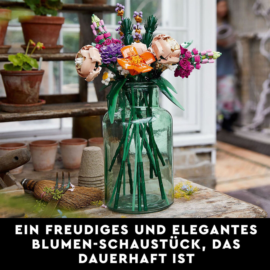LEGO® Creator Expert Blumenstrauß 10280 Blume, Blumen-Arrangement, Pflanze, Glas, Blumenstrauß
