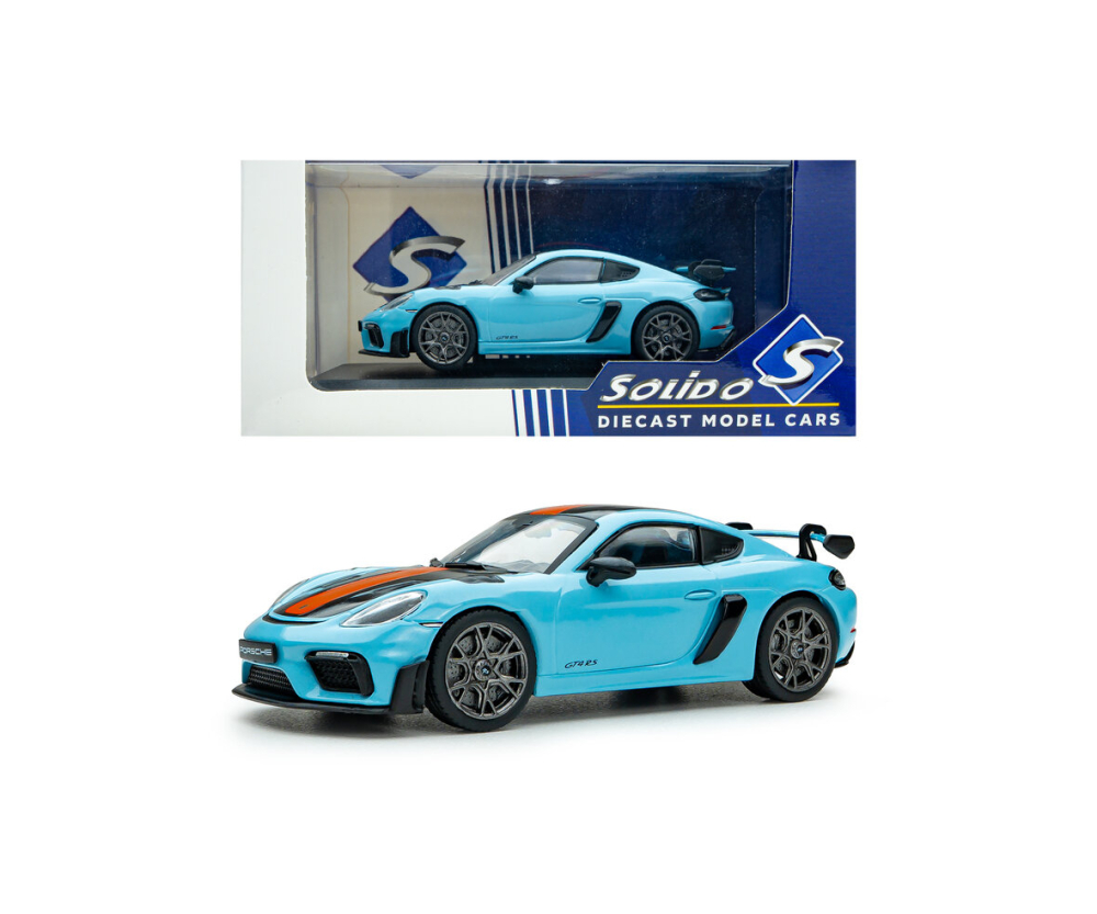 Solido 1:43 Porsche 718 Cayman GT4 RS Gulf blau Solido 1:43 Porsche 718 Cayman GT4 RS Gulf blau