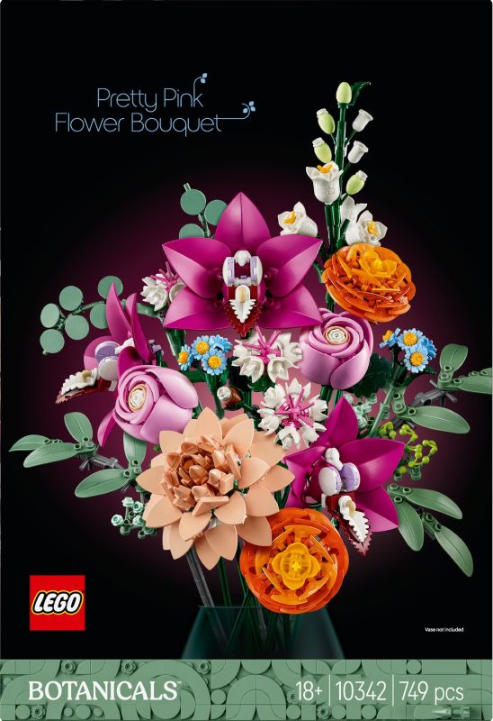 LEGO® Botanicals 10342 Schöner Rosafarbener Blumenstrauß