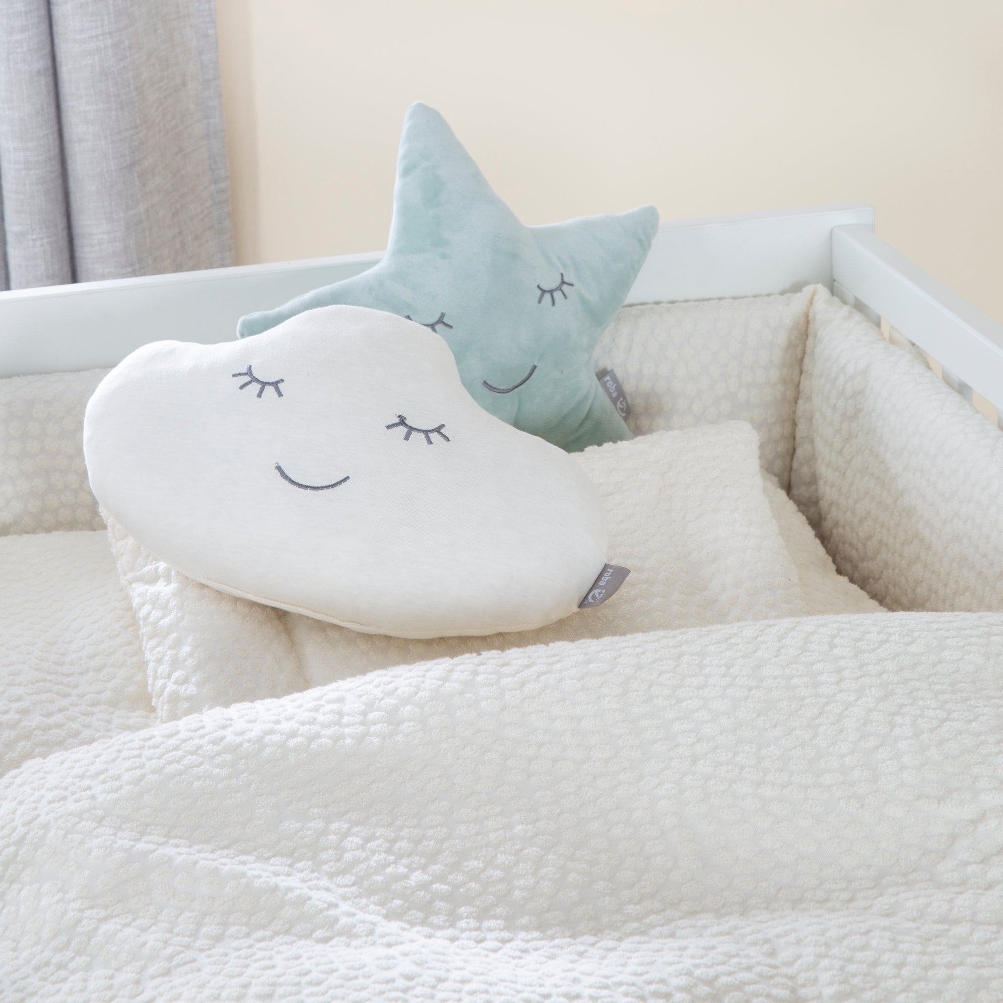 Roba 204092G281 Nestchen 'Seashells' oyster neutral weiß – Babynester - Produktbild 4