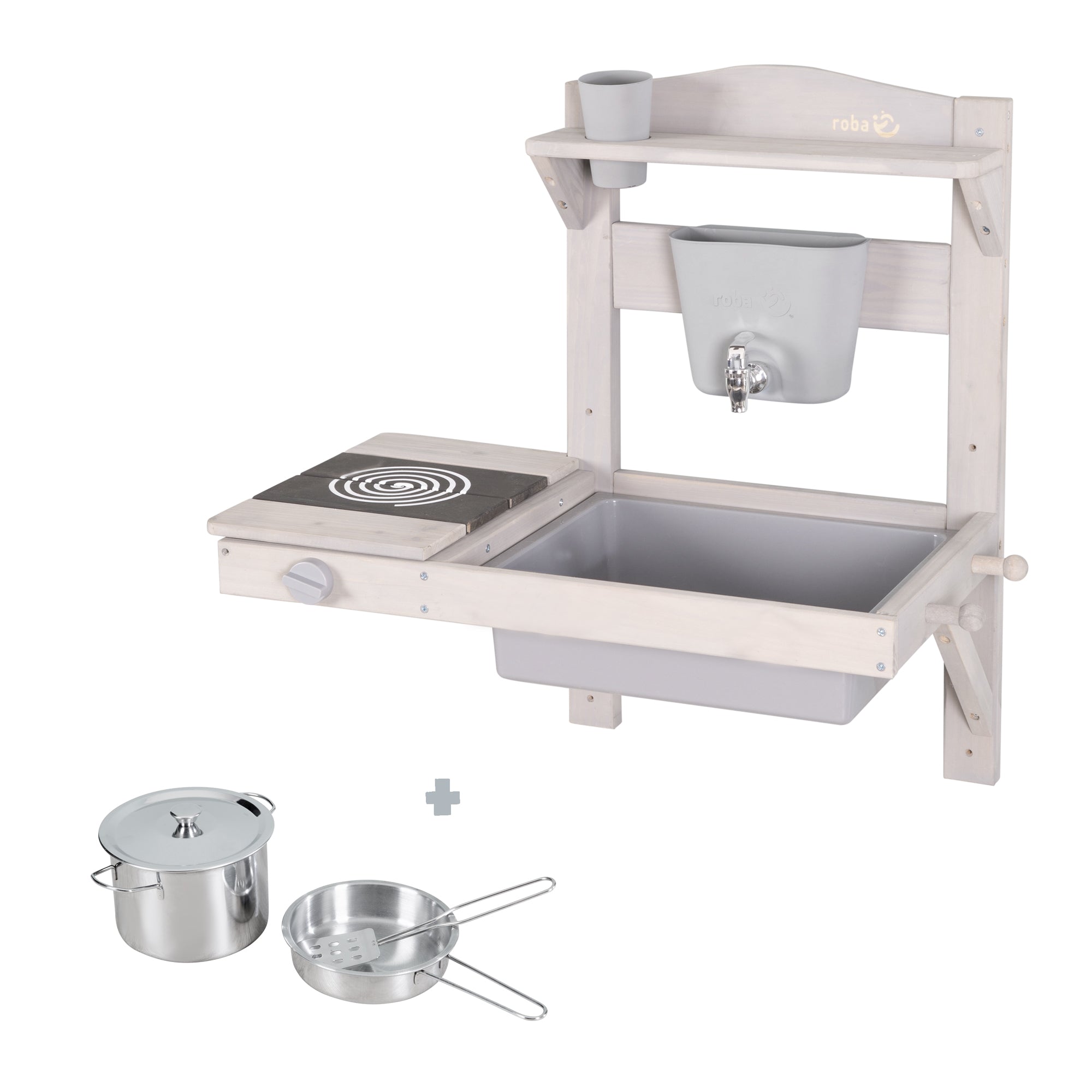 Roba 457001GAZU Spiel- Matschküche zum Hängen grau – Outdoor FSC - Bild 1 Roba 457001GAZU Spiel- Matschküche zum Hängen grau – Outdoor FSC - grau - Outdoor FSC - Produktbild 1