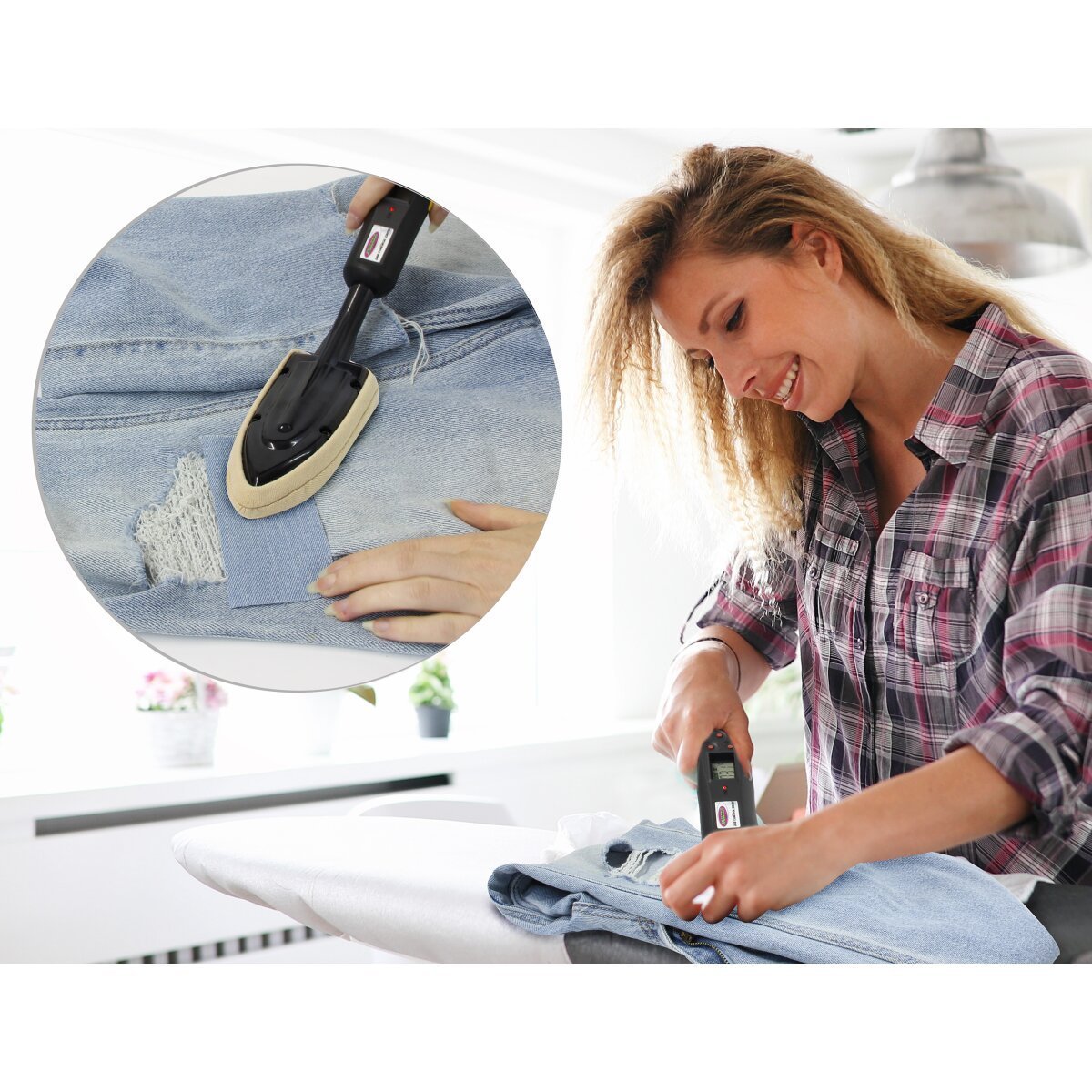 JAMARA Folienbügeleisen Digi Control Iron mit Digitalanzeige und Temperaturregelung