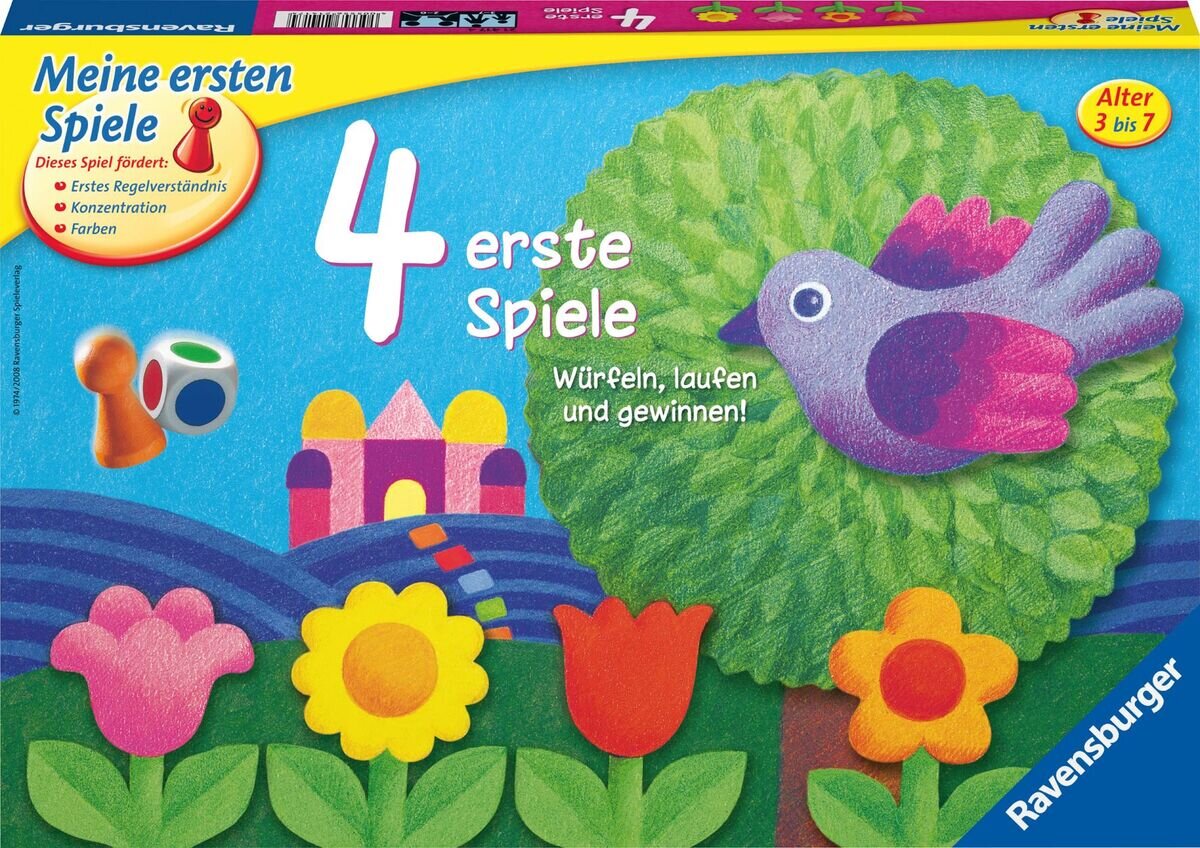 Ravensburger 21417 4 erste Spiele Spielesammlung für die Kleinen Spiele für Kinder ab 3 Jahren, Brettspiele für Ravensburger, 21417, 4, erste, Spiele, Spielesammlung, für, die, Kleinen, Spiele, für, Kinder, ab, 3, Jahren, Brettspiele, für