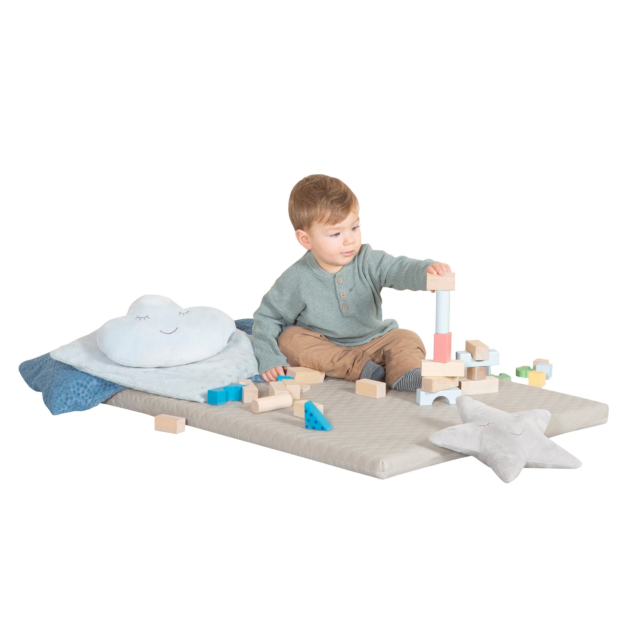 Roba 0311L245 Spielmatte 78x100 cm Greyish gesteppt hellgrau – Spielmatratzen - Bild 7 Roba 0311L245 Spielmatte 78x100 cm Greyish gesteppt hellgrau – Spielmatratzen - Produktbild 7