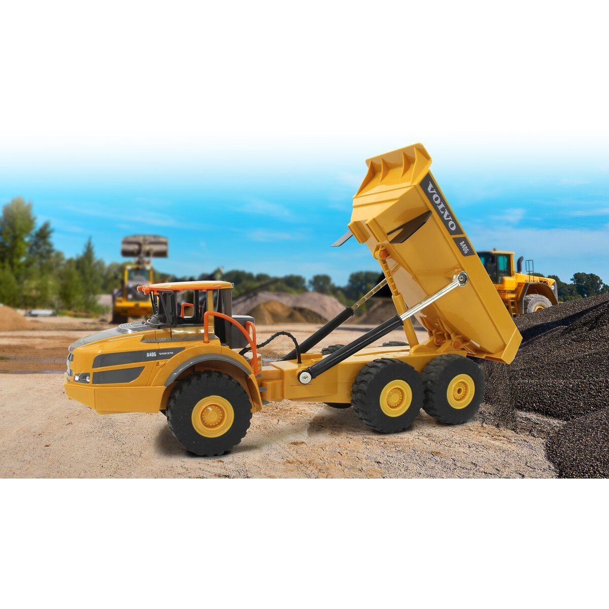 JAMARA Muldenkipper Volvo A40G 1:20 2,4GHz ab 6 Jahren JAMARA Muldenkipper Volvo A40G 1:20 2,4GHz ab 6 Jahren