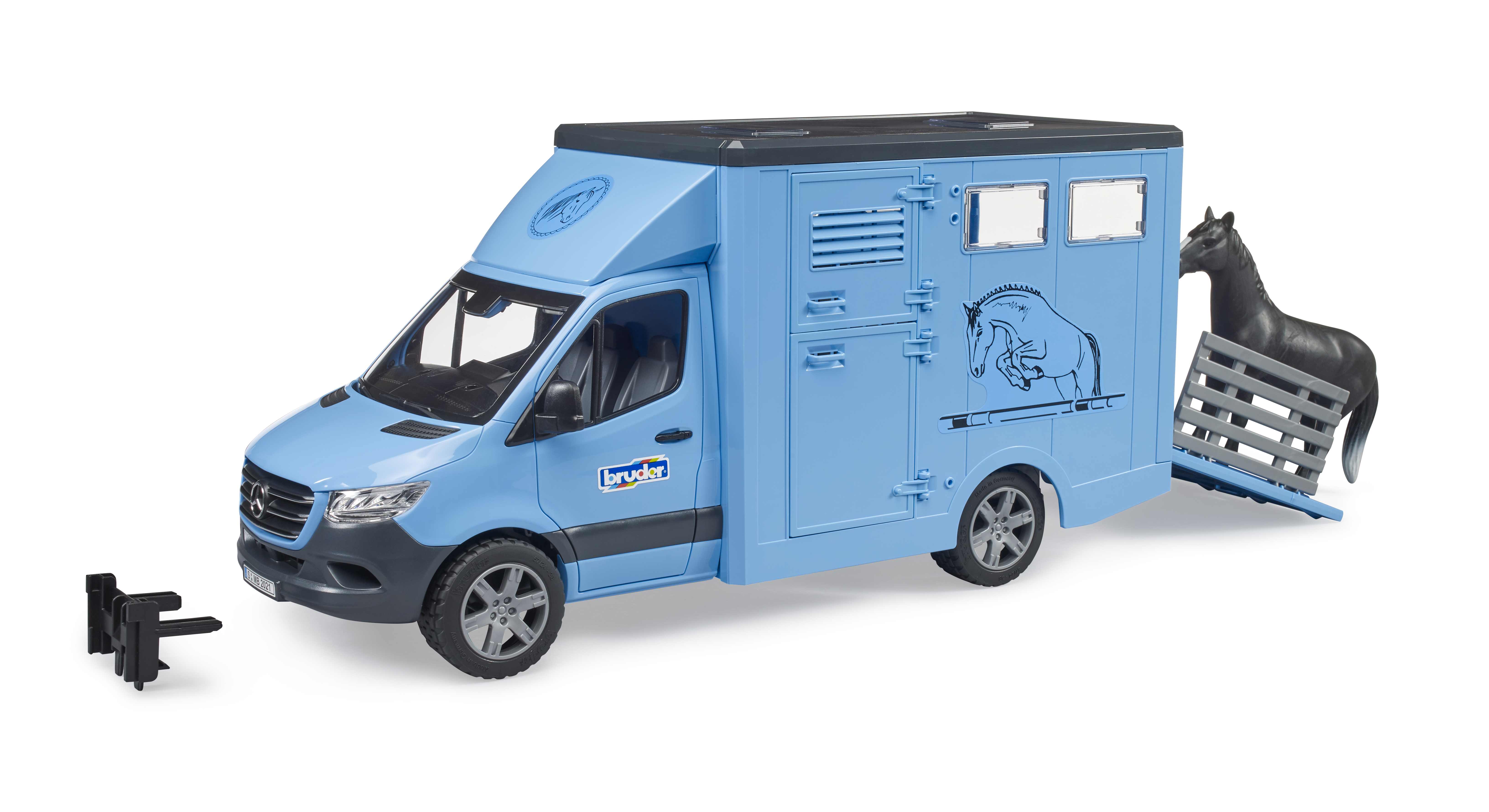 BRUDER 02674 - MB Sprinter Tiertransporter mit 1 Pferd BRUDER 02674 - MB Sprinter Tiertransporter mit 1 Pferd