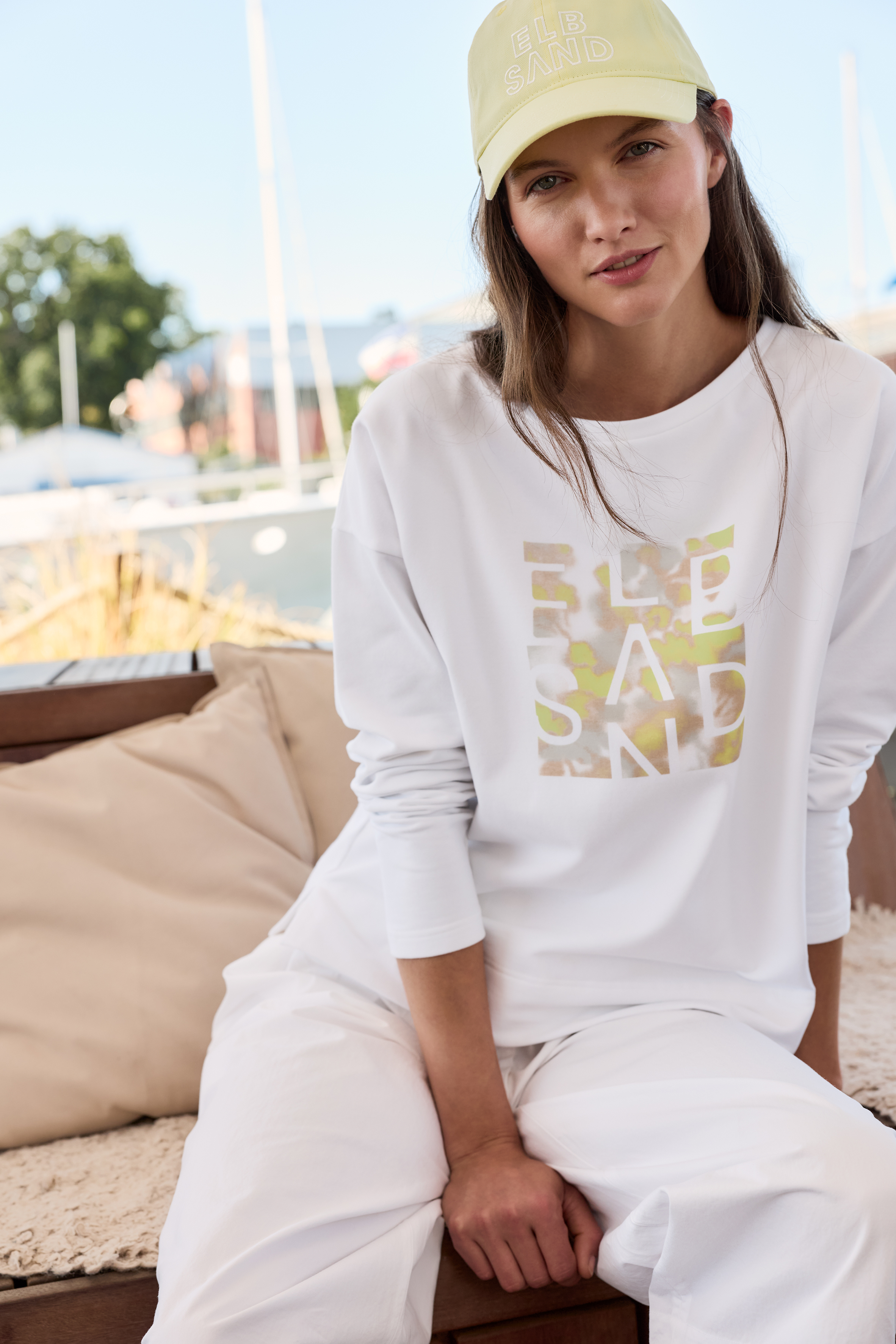 ELBSAND PULLOVER , ALVIT, WEIß von Elbsand bei Conquest. Artikel ELB 70911/111019.