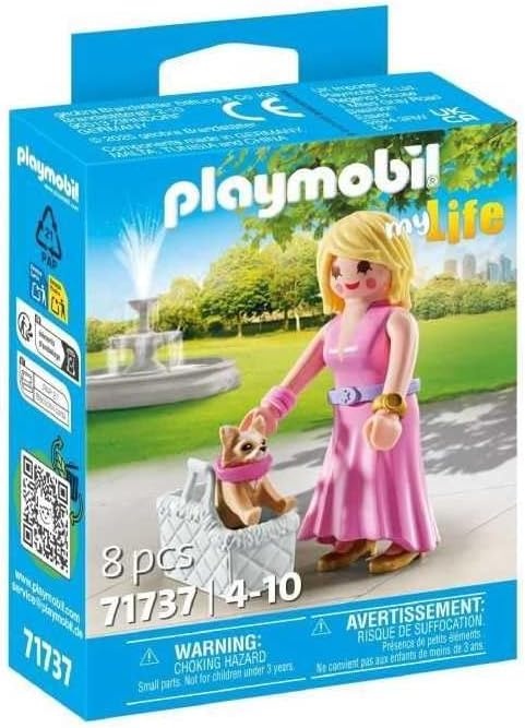 PLAYMOBIL 71737 - My Life: It-Girl mit Chihuahua im Taschenformat Kind, Weiblich, Mädchen, Person
