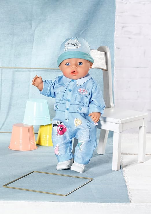 BABY born® Deluxe Jeans Overall, 43cm