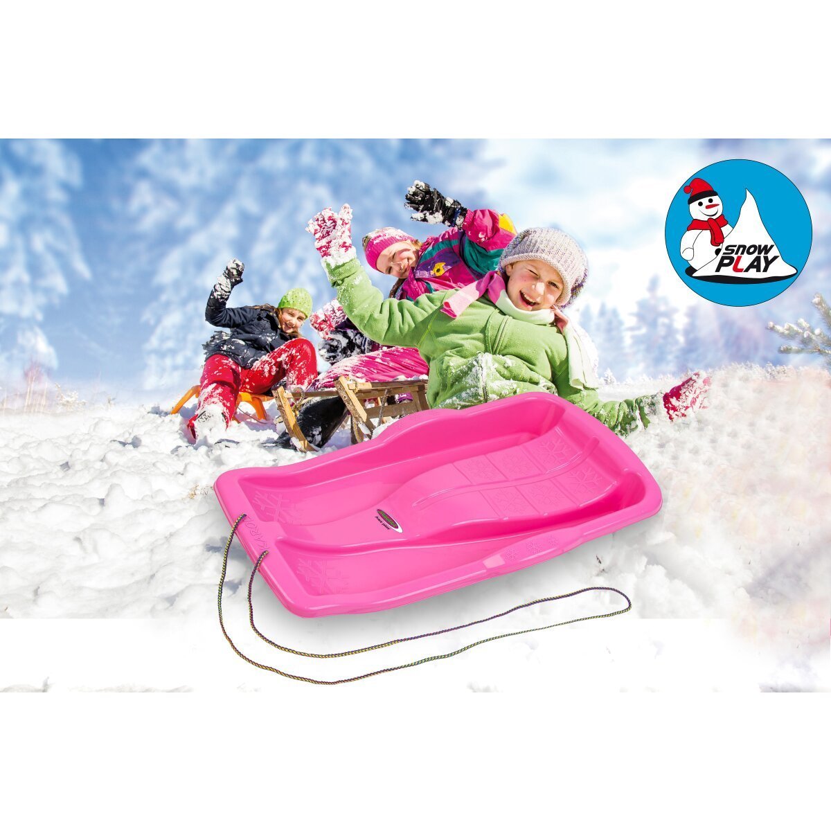 JAMARA Snow Play Bob Karol 80cm pink ab 3 Jahren JAMARA Snow Play Bob Karol 80cm pink ab 3 Jahren