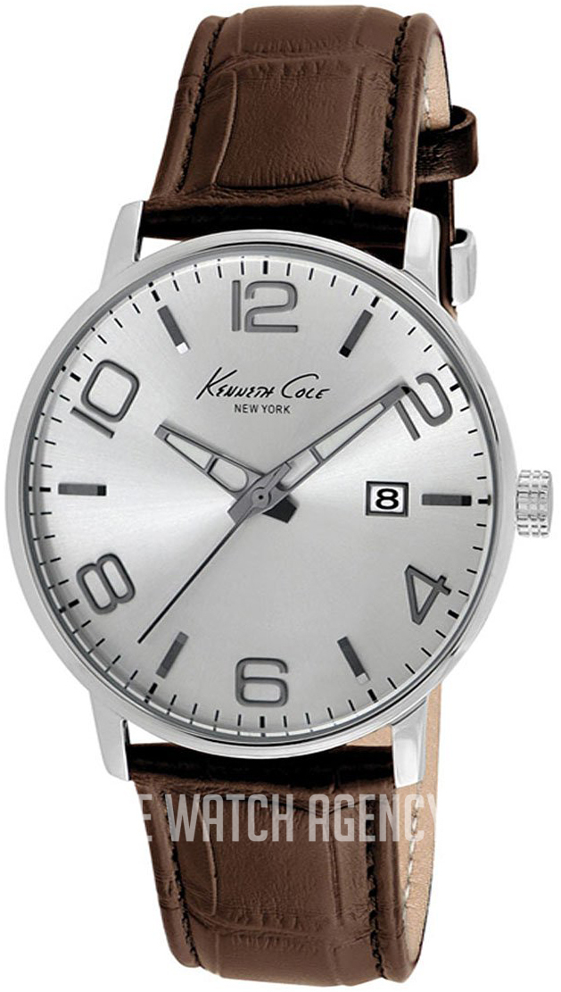 Kenneth Cole Dress Sport Herrenuhr Silber Braun