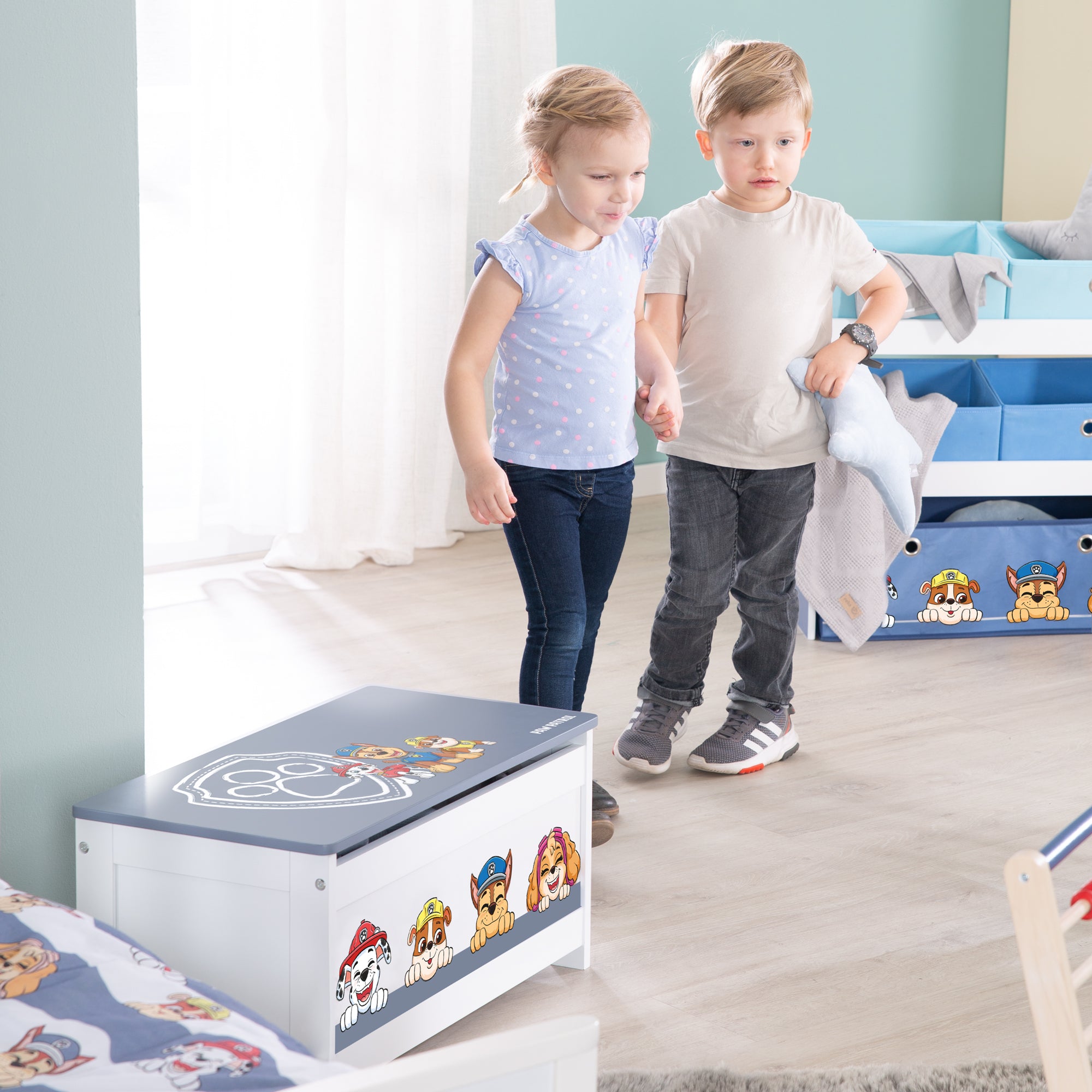 Roba 450518PW1 Spielzeugtruhe Paw Patrol weiß – Spielmöbel - Produktbild 2