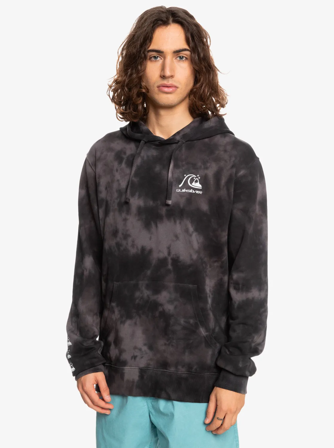 Quiksilver, Cloudy, Kapuzenpulli, für, Männer, Schwarz