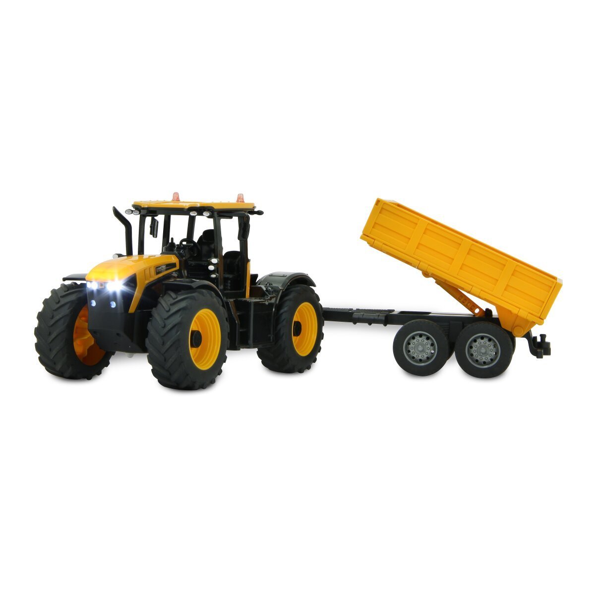 JAMARA JCB Fastrac Traktor mit Kippanhänger 1:24 2,4GHz ab 6 Jahren JAMARA JCB Fastrac Traktor mit Kippanhänger 1:24 2,4GHz ab 6 Jahren