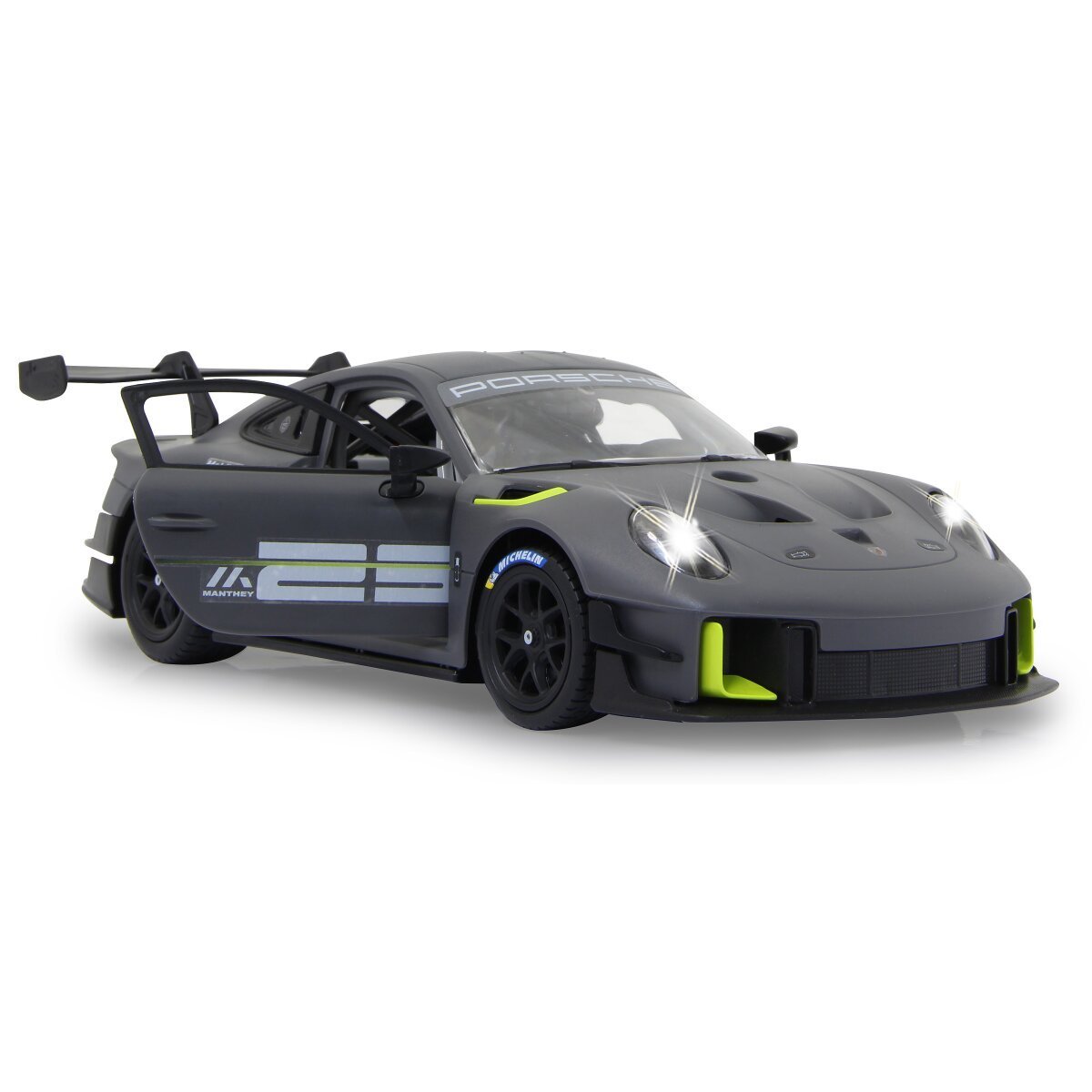 JAMARA Porsche 911 GT2 RS Clubsport 25 1:18 grau 2,4 GHz Bausatz ab 8 Jahren
