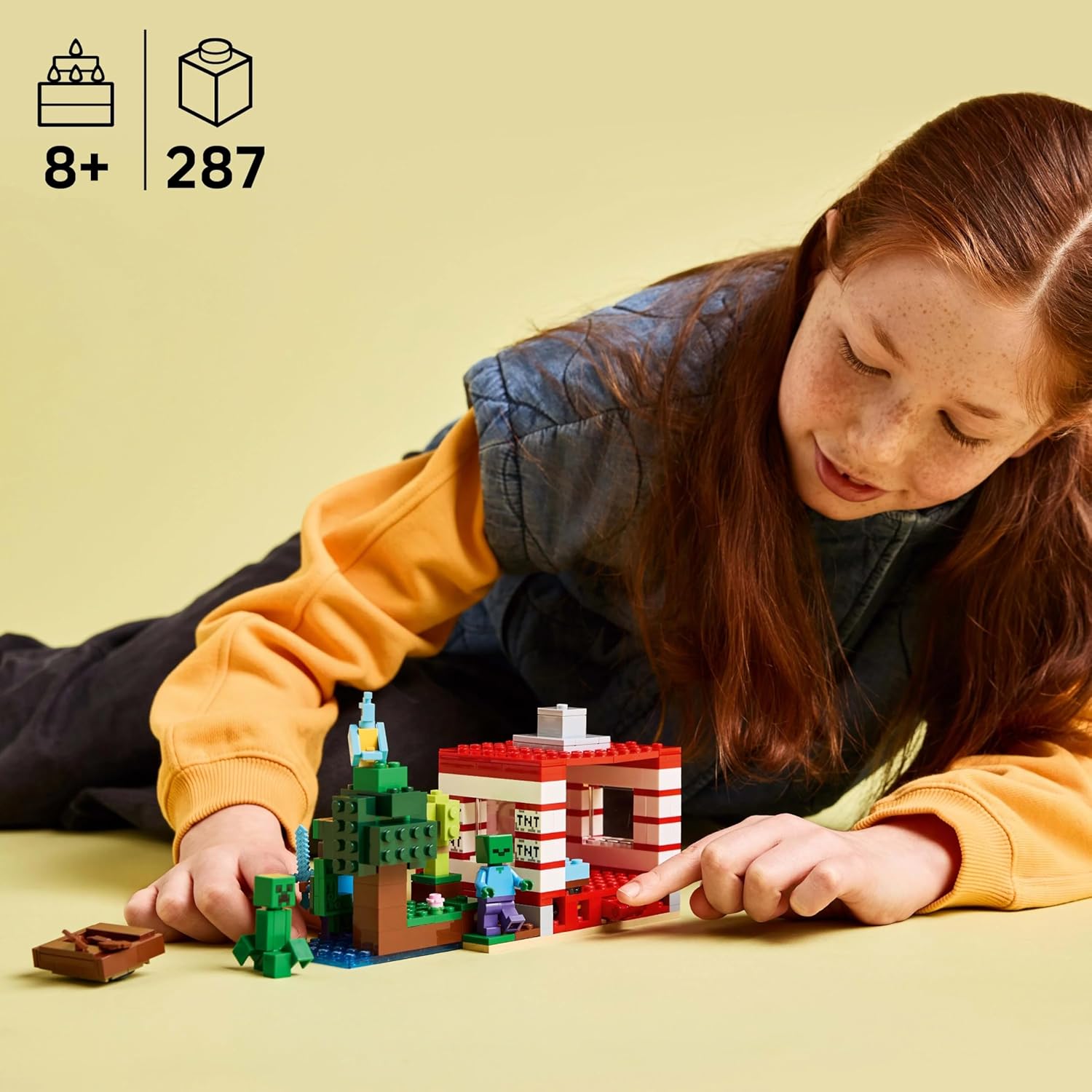 LEGO® Minecraft™ 21275 Das TNT Dschungelhaus Spielzeug, Erwachsener, Weiblich, Person, Frau