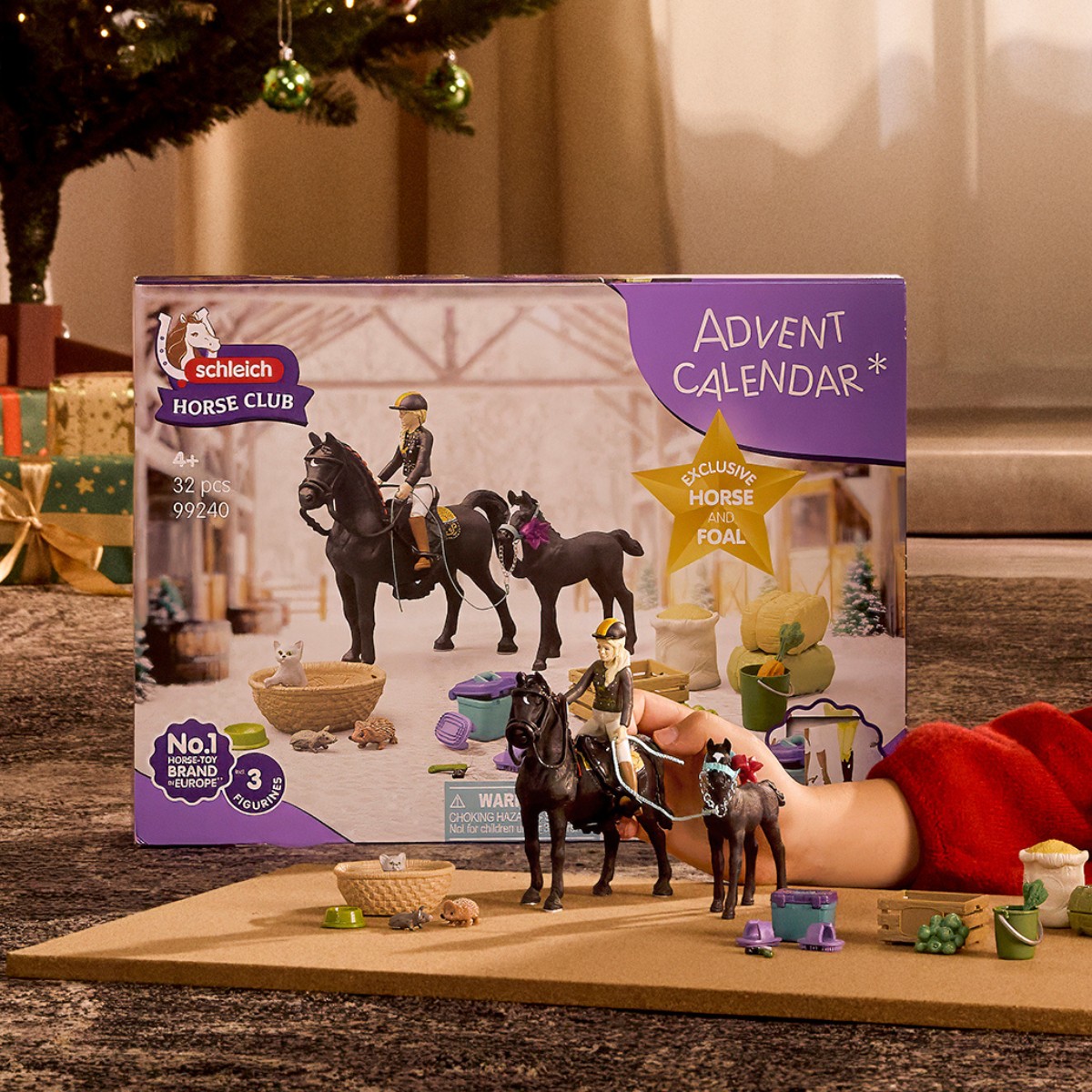 Schleich® 99240 Adventskalender HORSE CLUB 2026 - Winter Wonderland Ausritt