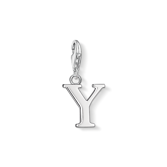 Thomas, Sabo, Anhänger, Charm-Club, Buchstabe, Y, 925, Sterling, Silber, Blank, 0199-001-12, Zubehor
