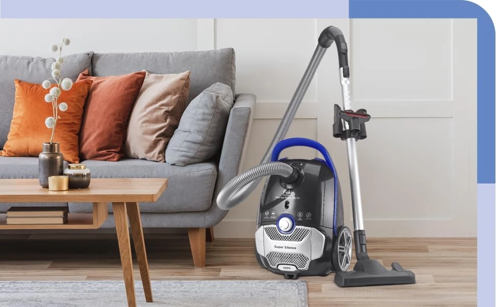 FAKIR Blue Vac Power TS 721 Bodenstaubsauger – 800 W, HEPA H14, extra leise