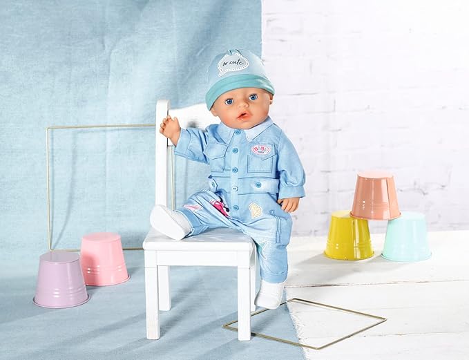 BABY born® Deluxe Jeans Overall, 43cm