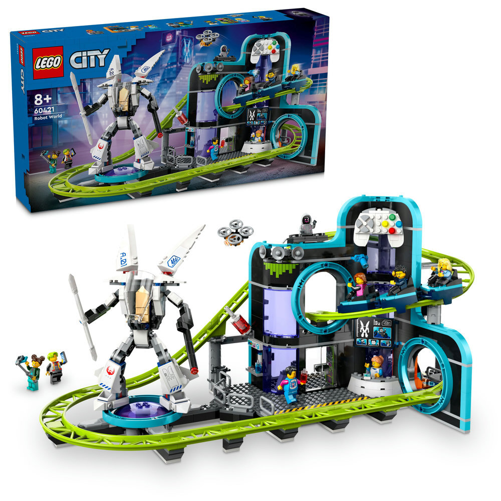 LEGO® City Achterbahn mit Roboter-Mech 60421 Spielzeug