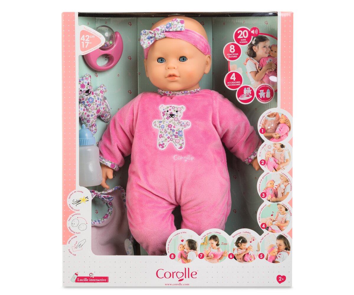 Corolle Lucille interaktiv Corolle, Lucille, interaktiv, Puppe, Spielzeug, Person, Gesicht, Kopf