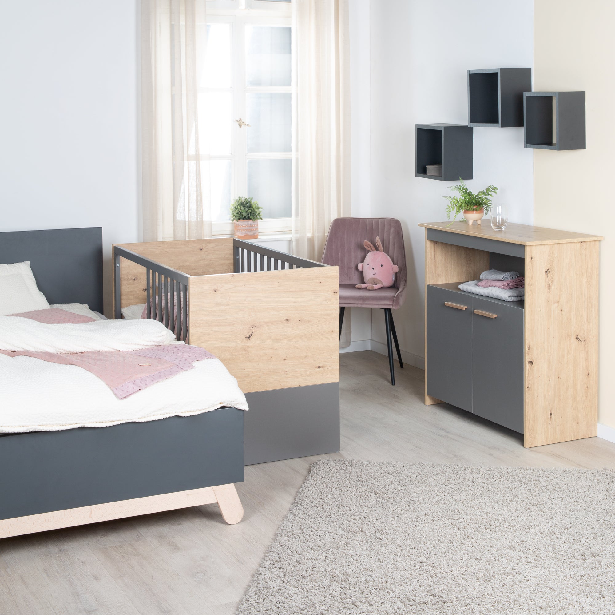 Roba 1711865A Wickelkommode Anna anthrazit – Wickelkommode schmal - Produktbild 6