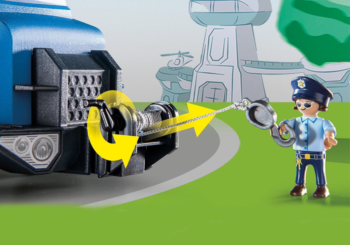 PLAYMOBIL 70912 DUCK ON CALL - Polizei Truck Person, Fotografie, Gesicht, Kopf