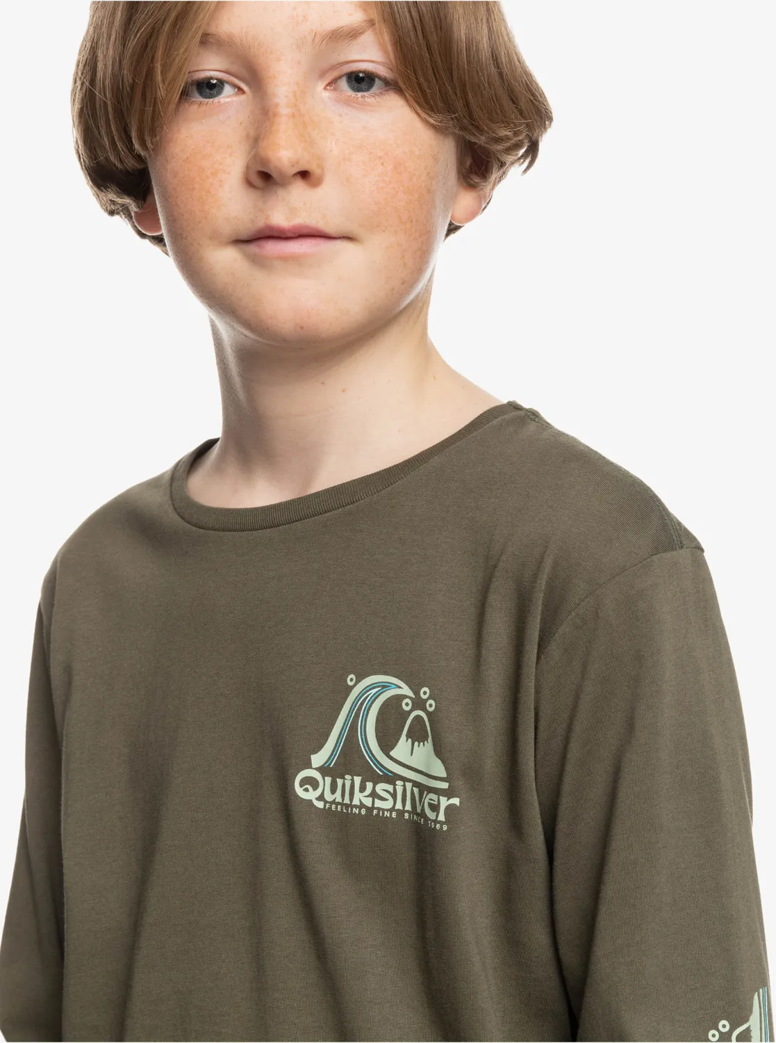 Quiksilver Rolling Circle - Longsleeve für Jungen Braun GR. M