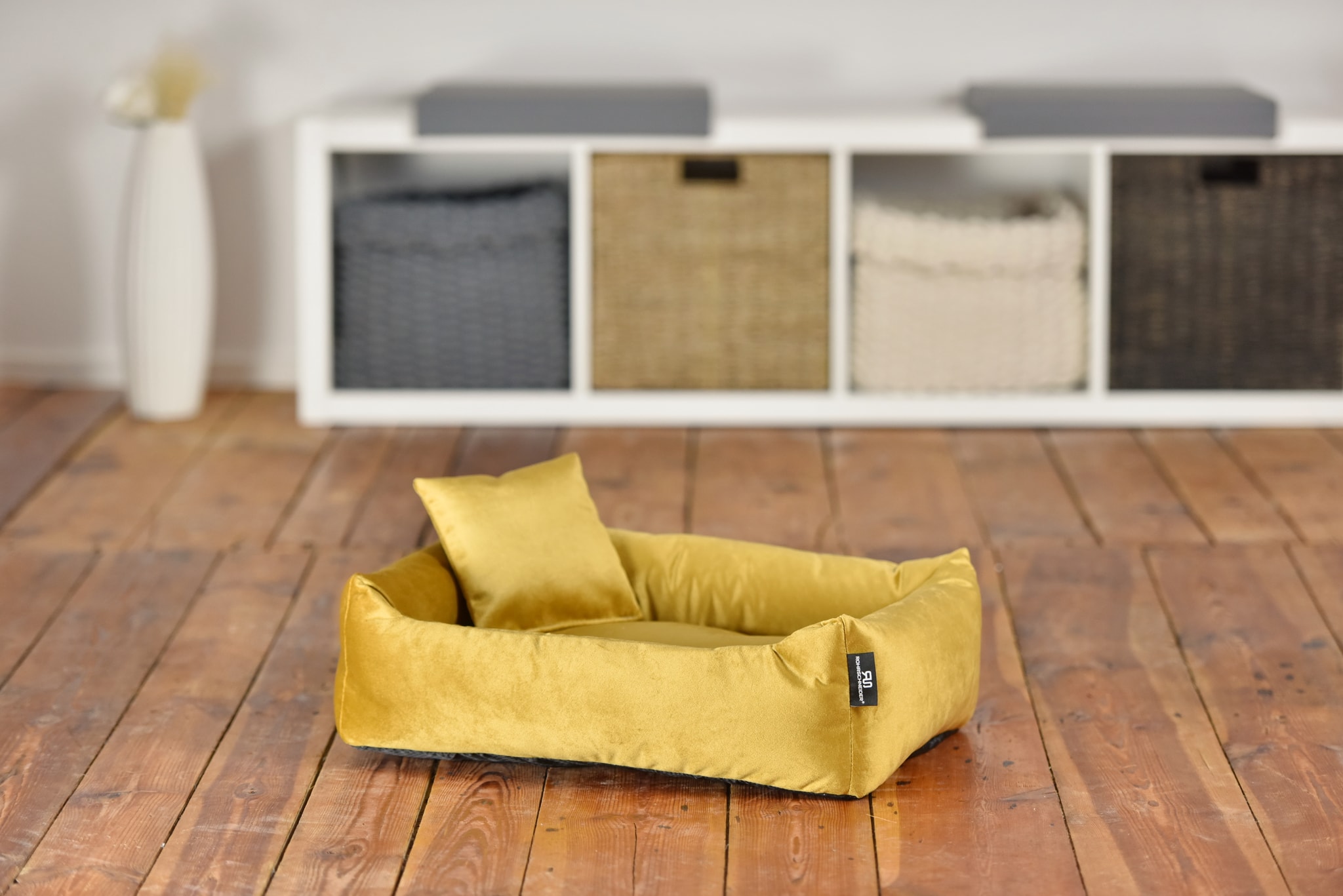 Rohrschneider RS 22241.114 Kuschelsofa Samt senf Gr.3 – Haustiermöbel