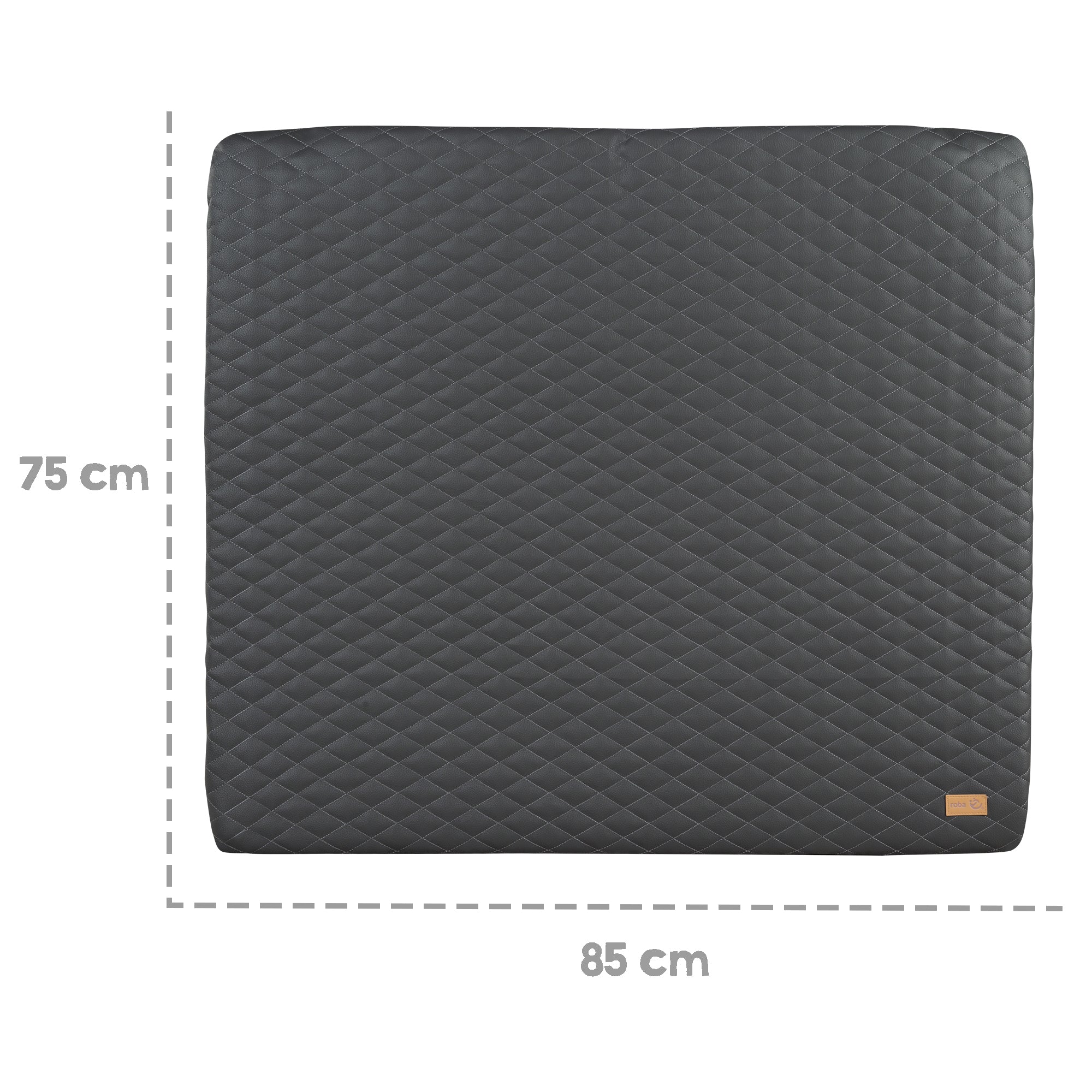 Roba 308121L250 Wickelauflage Graphite gesteppt dunkelgrau – Wickelauflagen - Bild 5 Roba 308121L250 Wickelauflage Graphite gesteppt dunkelgrau – Wickelauflagen - Produktbild 5