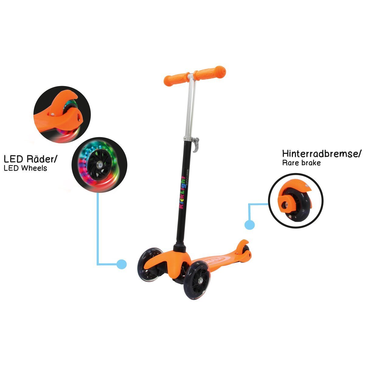 JAMARA KickLight Scooter orange JAMARA KickLight Scooter orange