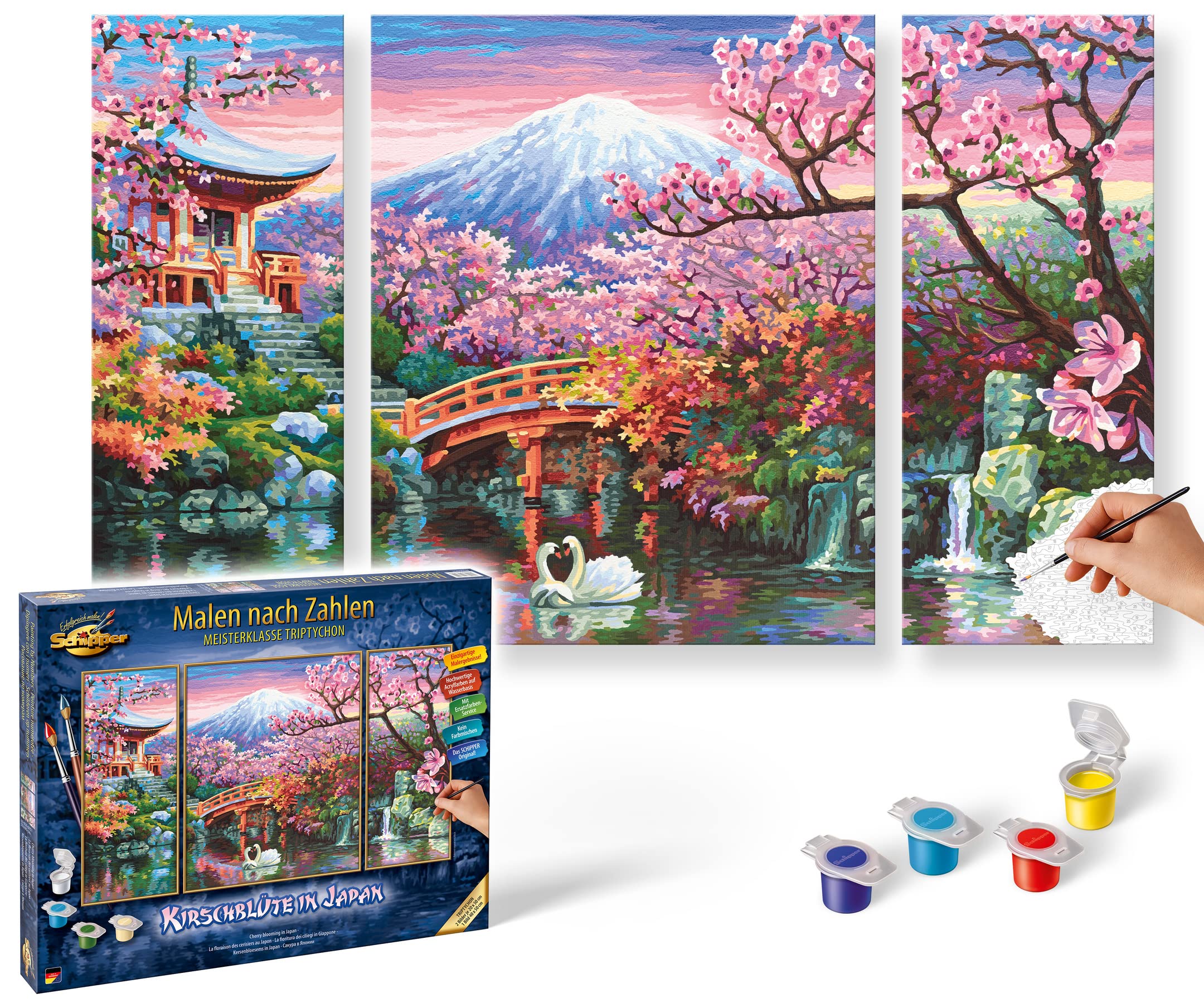 Schipper Mnz Kirschblüte In Japan Malen Nach Zahlen Panorama-Set 609260751 Kunst, Malerei, Blume, Pflanze